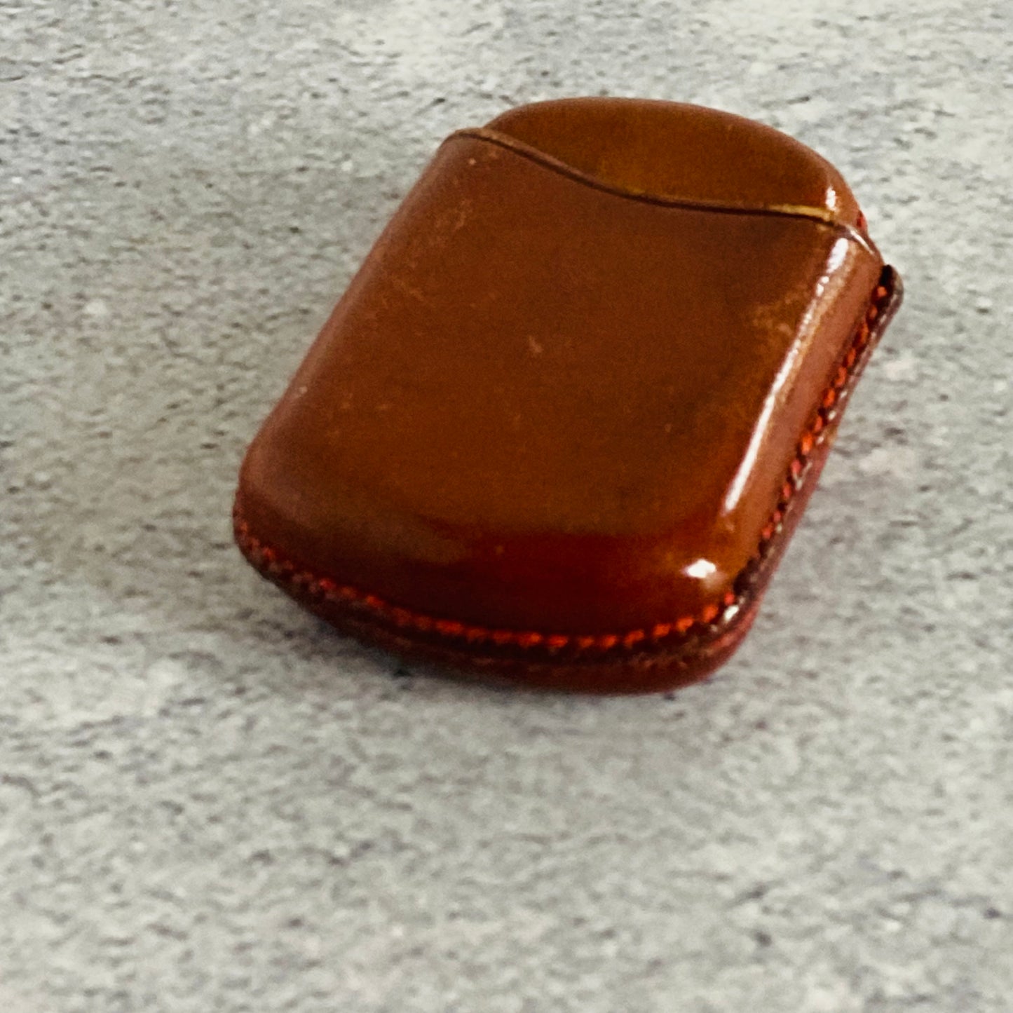 Antique Leather Coat of Arms Vesta Case