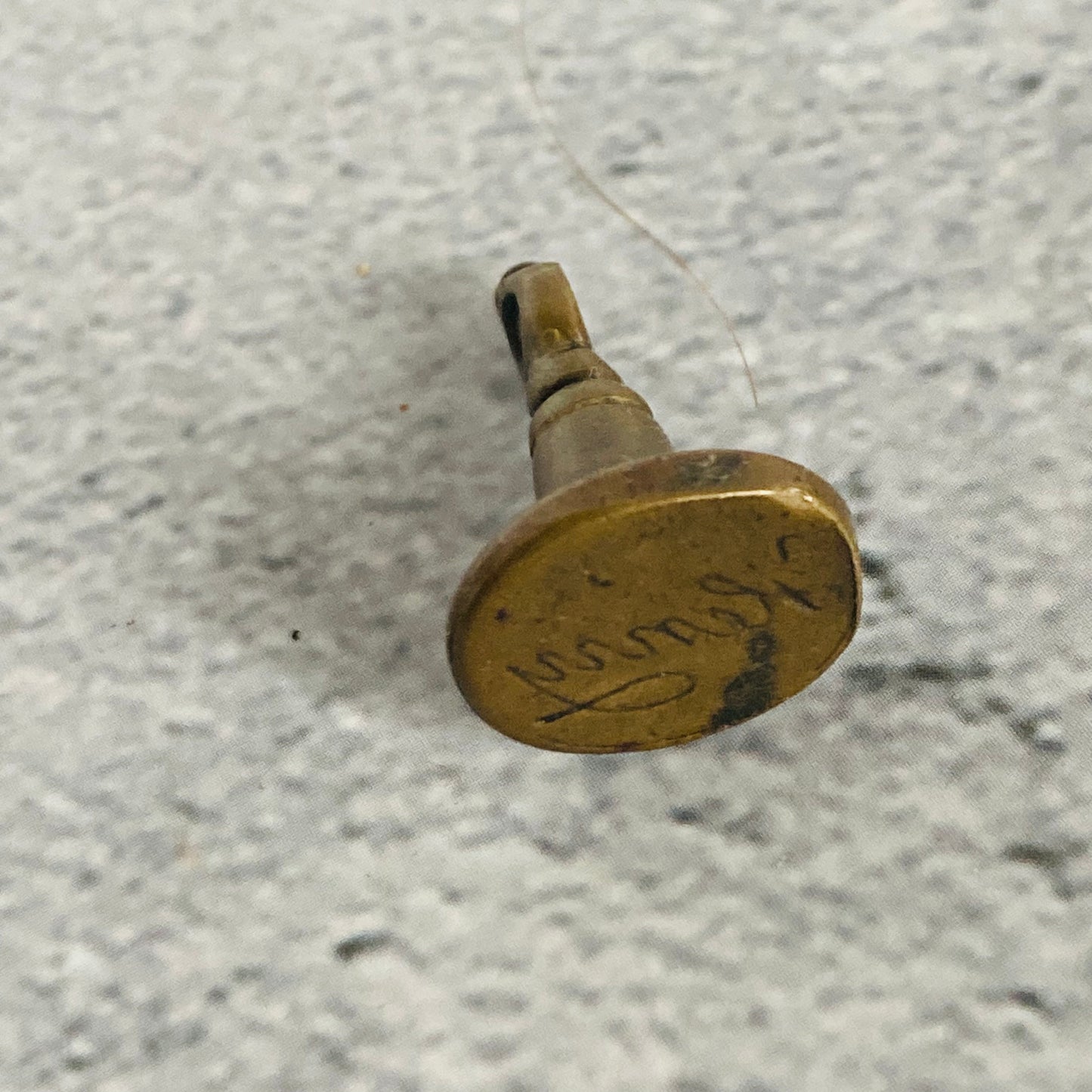 Antique Brass Wax Seal Fob Personalised With The Name Henry
