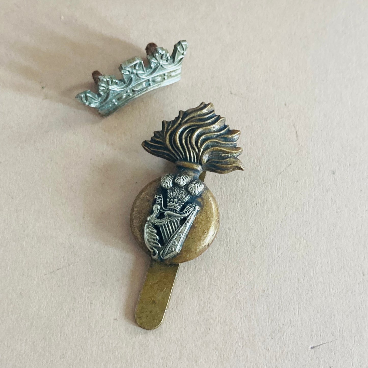 Vintage Military Badge For Royal Irish Fusiliers