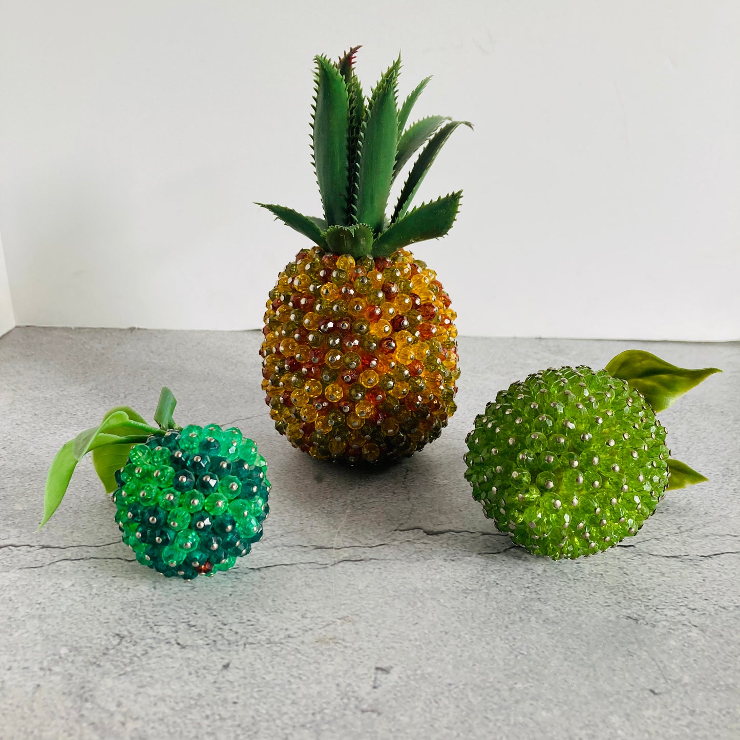 Vintage Beaded Decorative Fruit For Decor Styling
