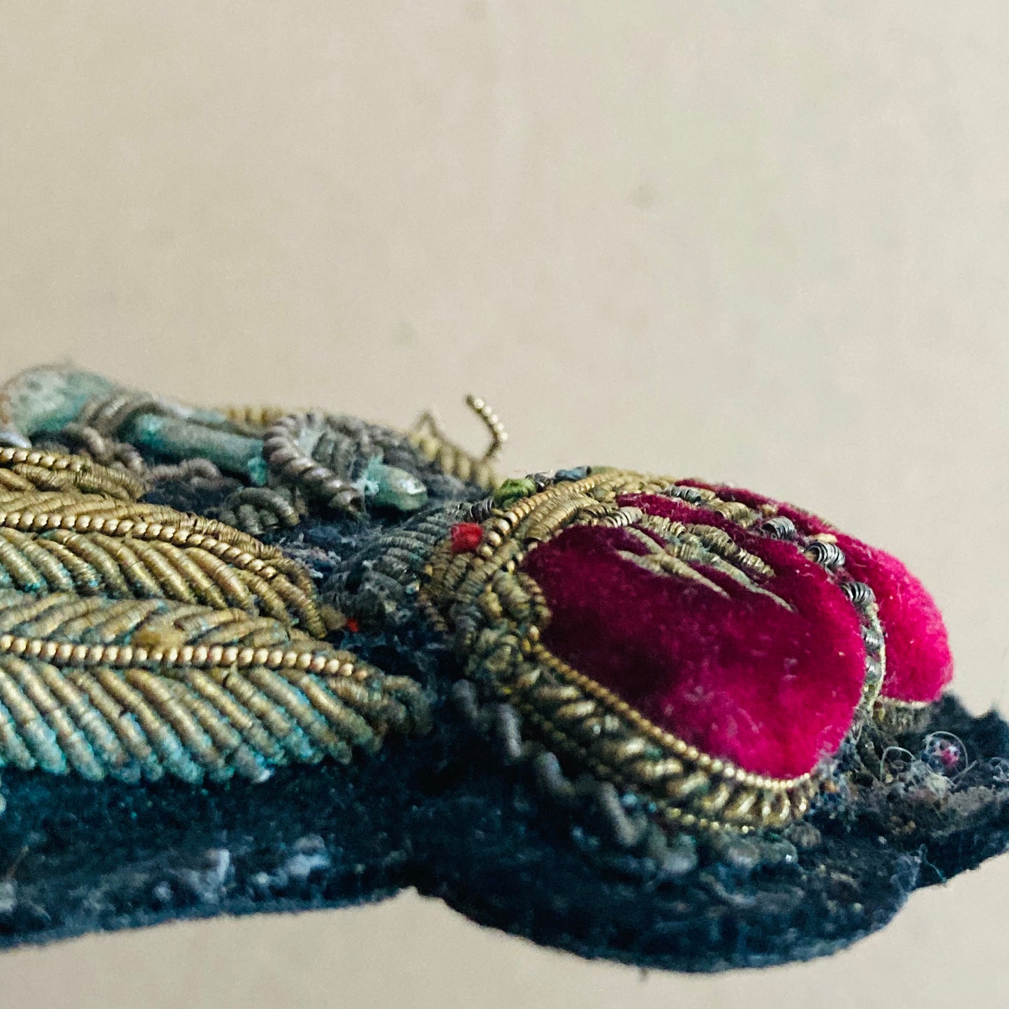 Vintage Royal Navy Military Textiles Officer Badge