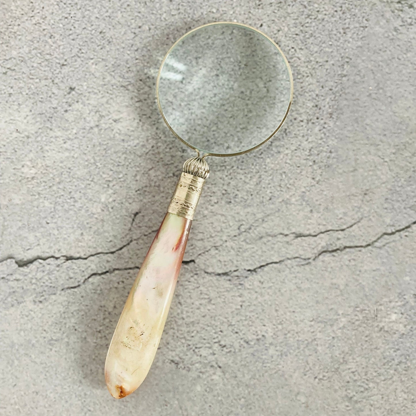 Magnifying Glass with Antique Cutlery Handles