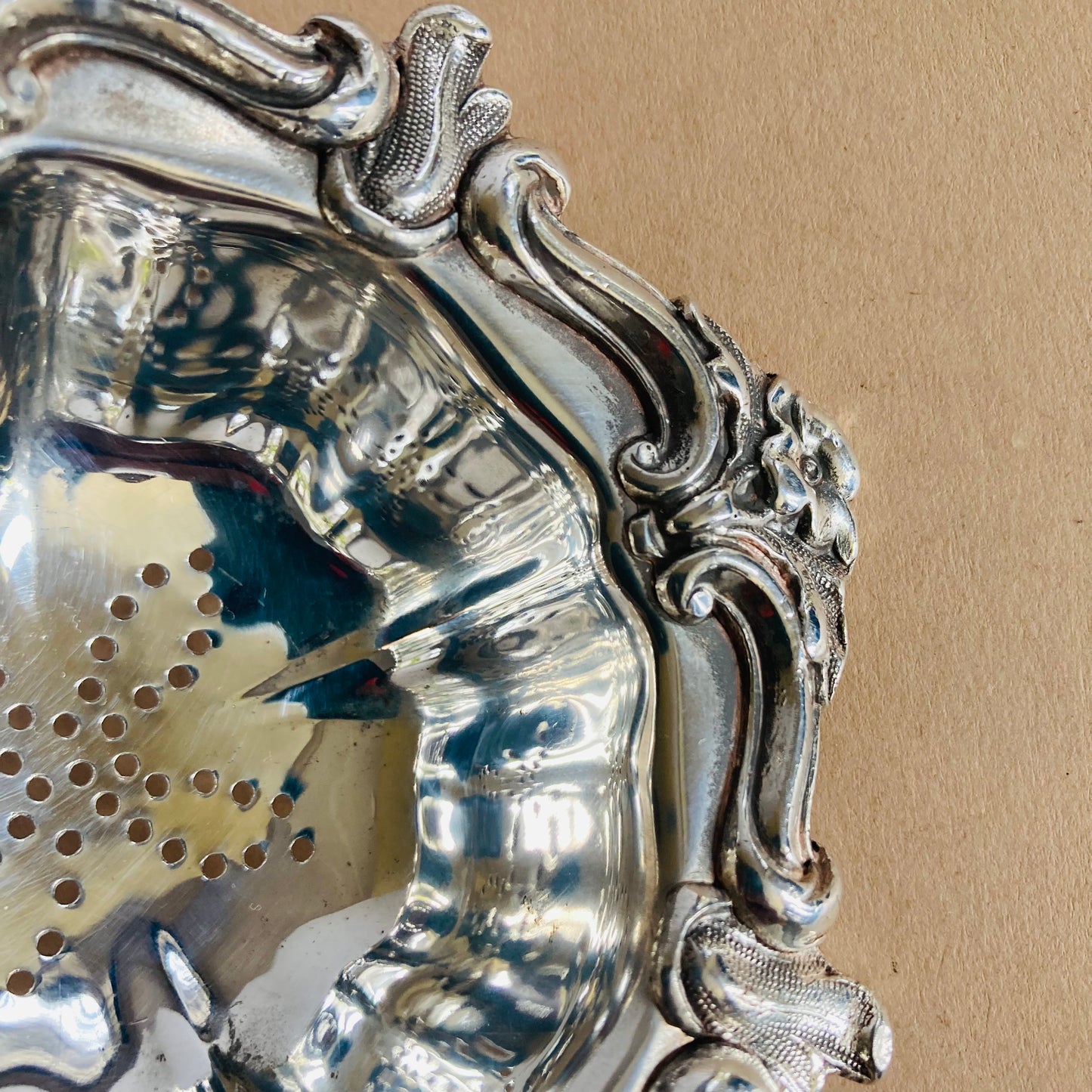 Rare Old Sheffield Plate Straight To Glass Wine Strainer | Unique Find