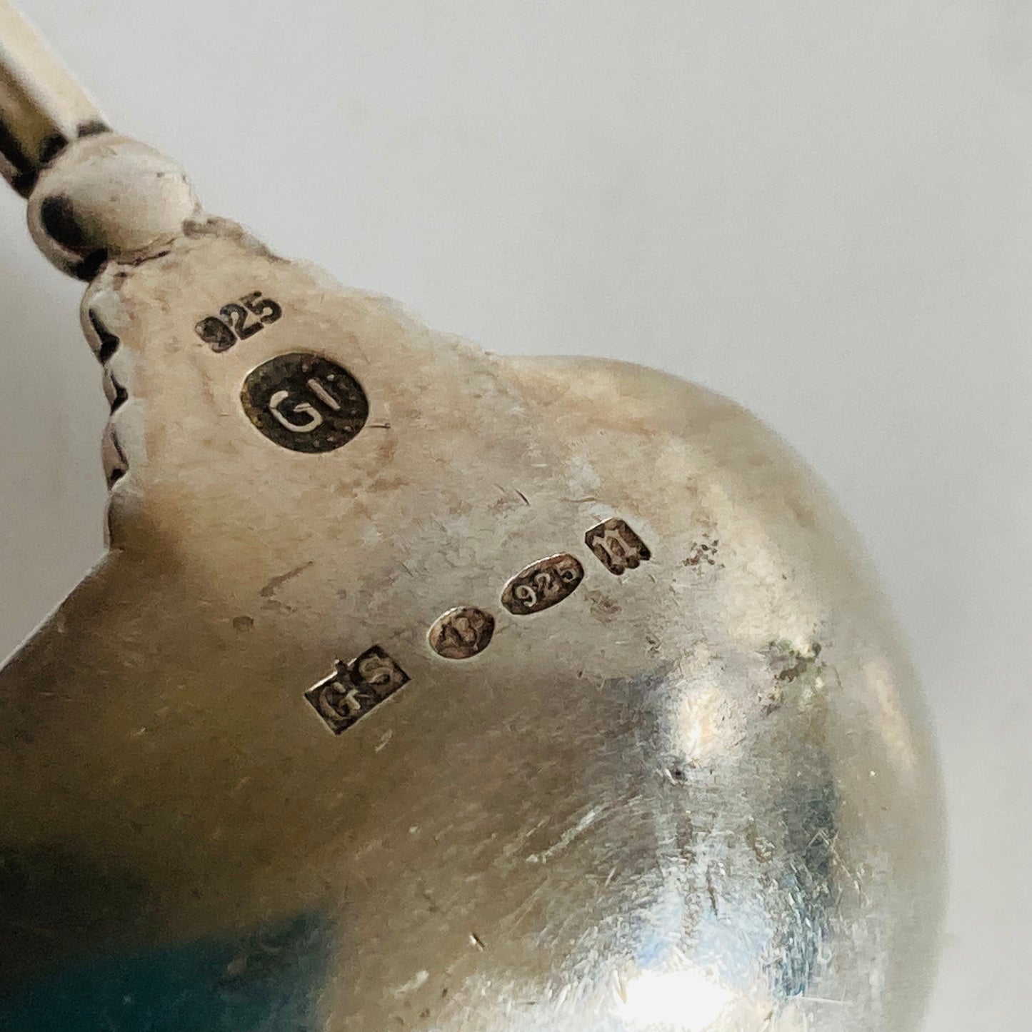 Antique Silver Luxury Sauce Ladle by Georg Jensen in Acanthus Design