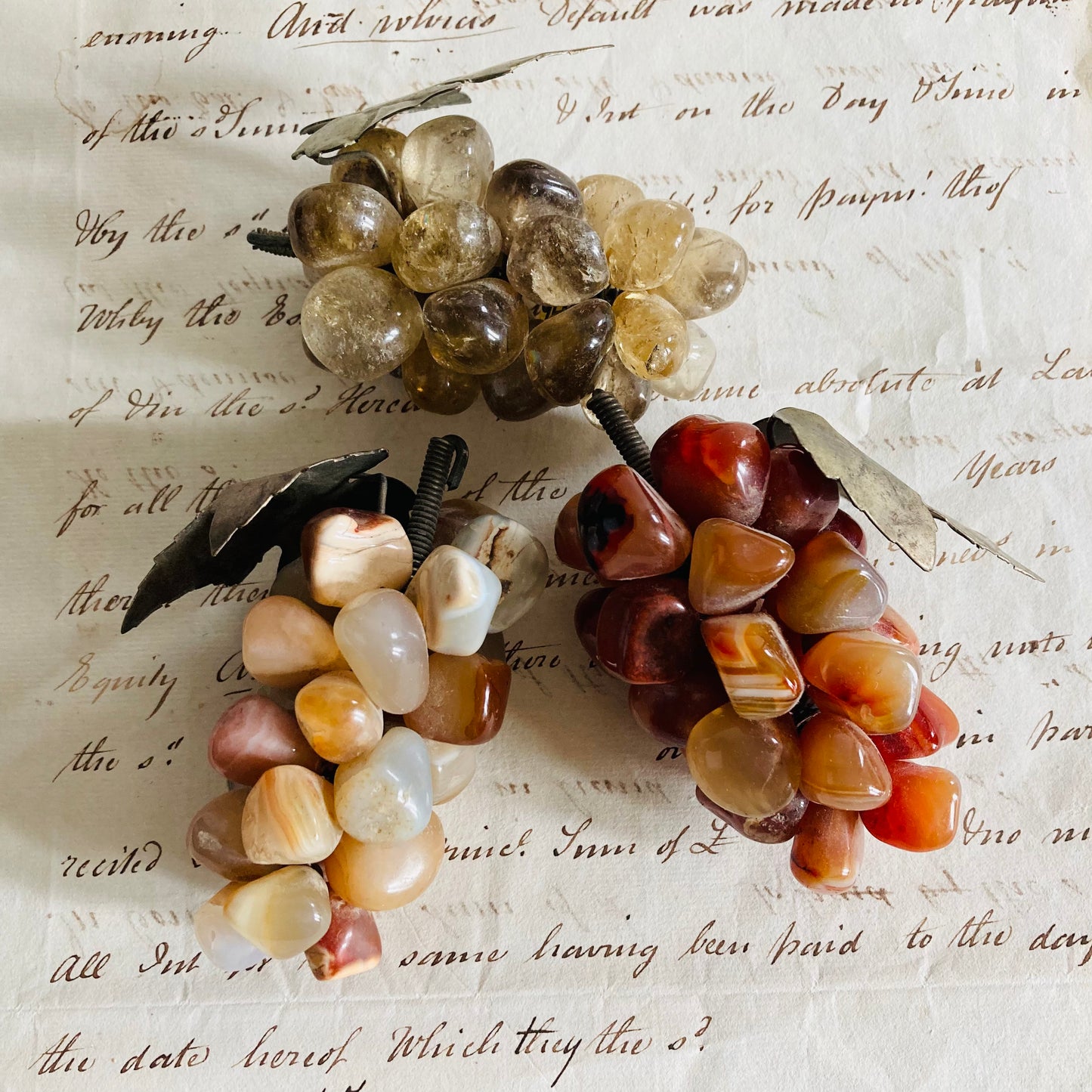 The Director Von - Vintage Decorative Gemstone Cluster of Grapes