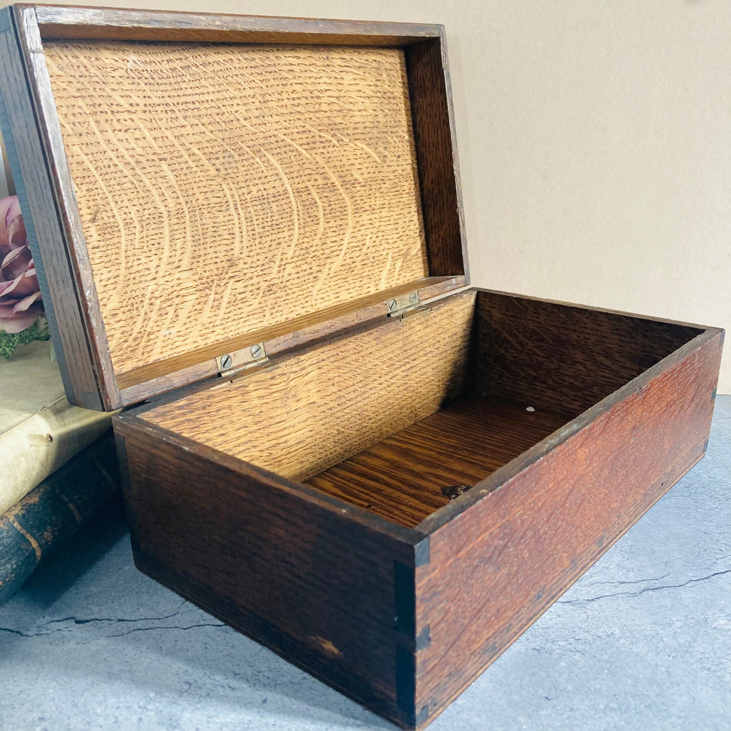 Antique Wooden Storage Box