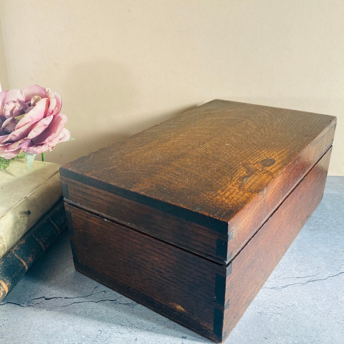 Antique Wooden Storage Box