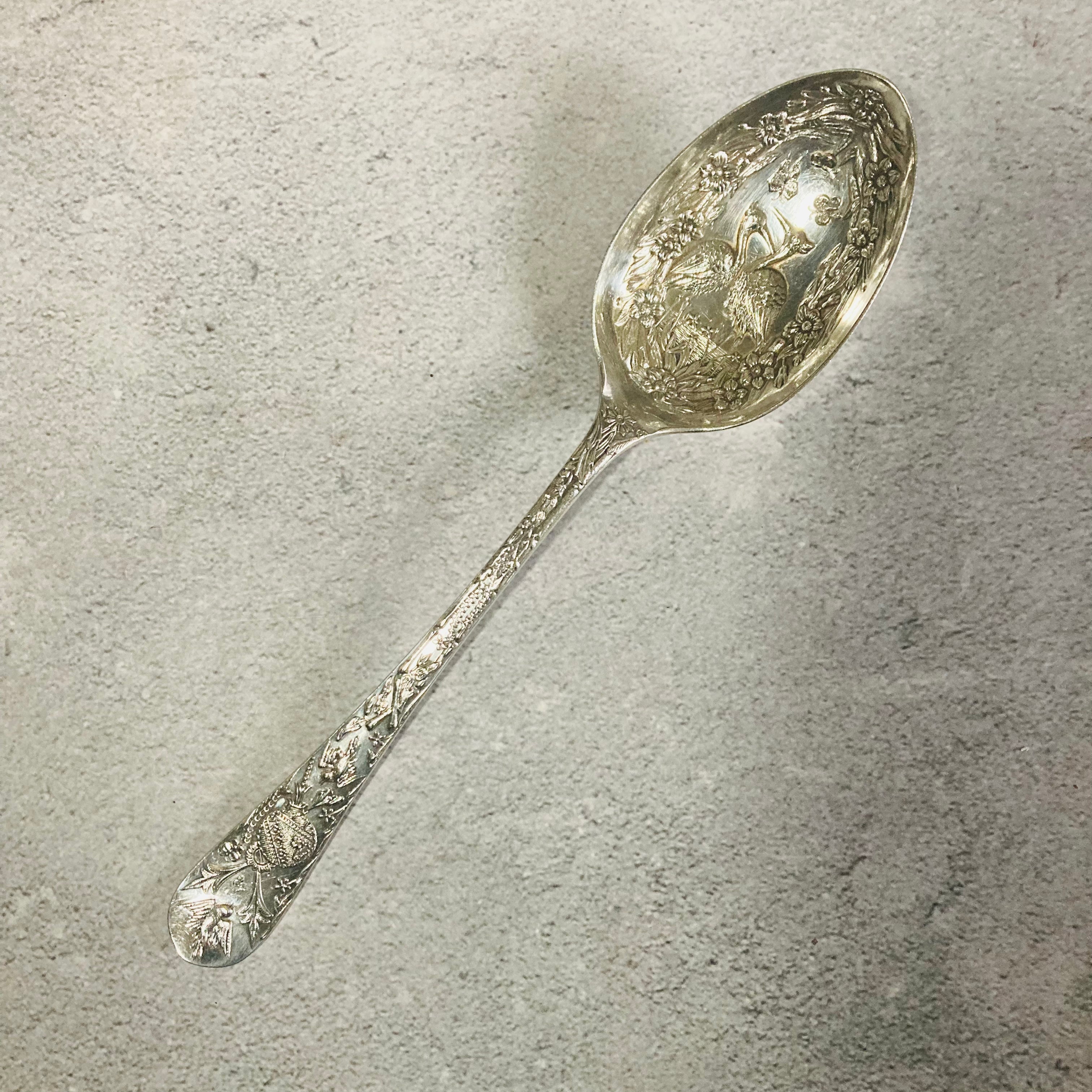 Antique Silver Plate Berry Spoons Serving Spoon The Urban Vintage