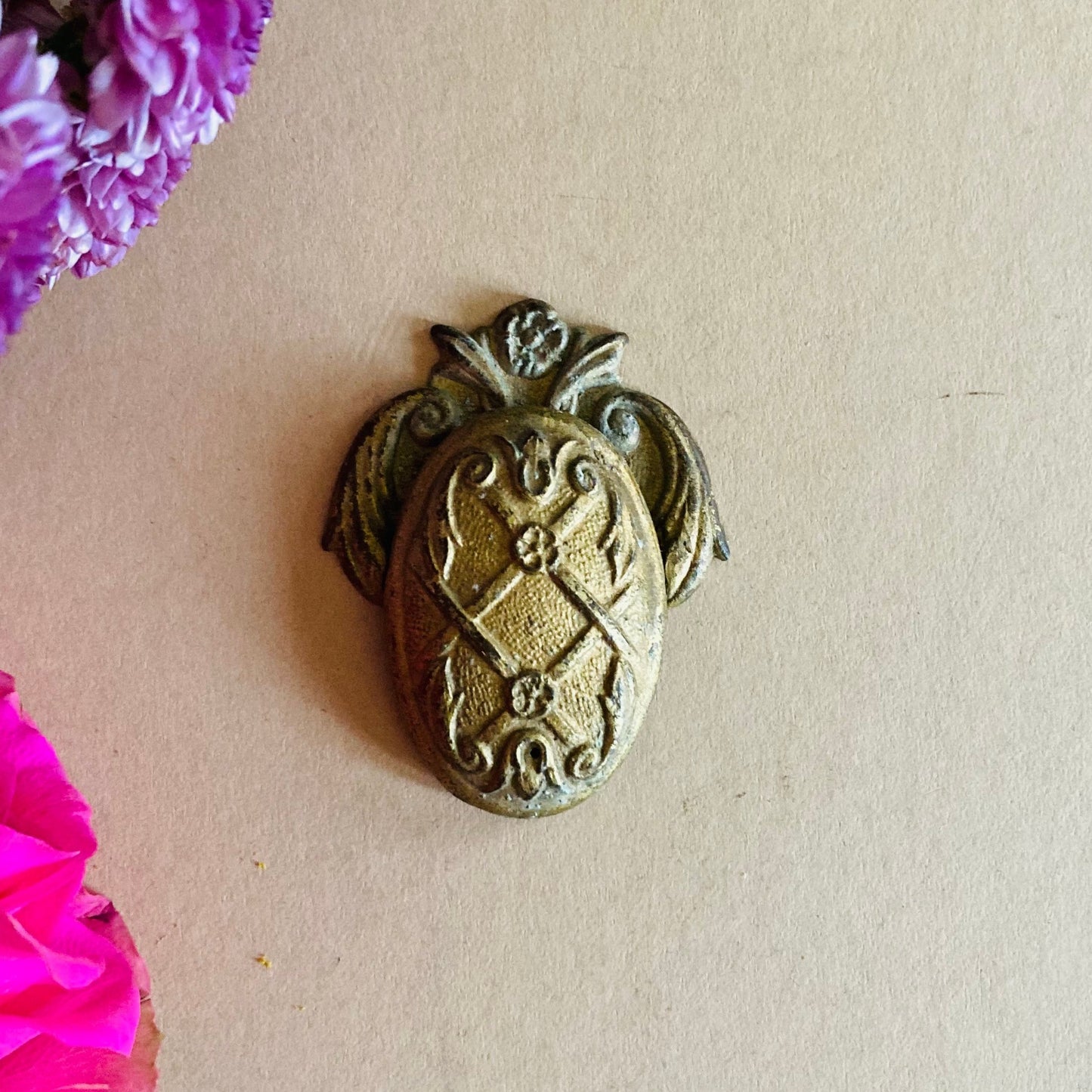 Antique Escutcheon Keyhole Cover
