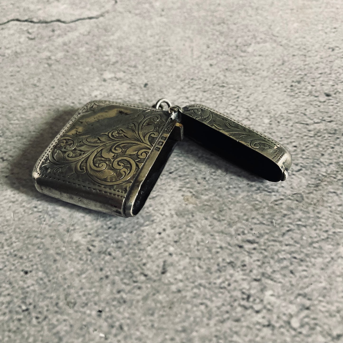 Antique Silver Vesta Case Birmingham 1908