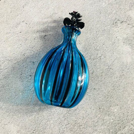 Venetian Glass Scent Bottle in Candy Cane Stripe