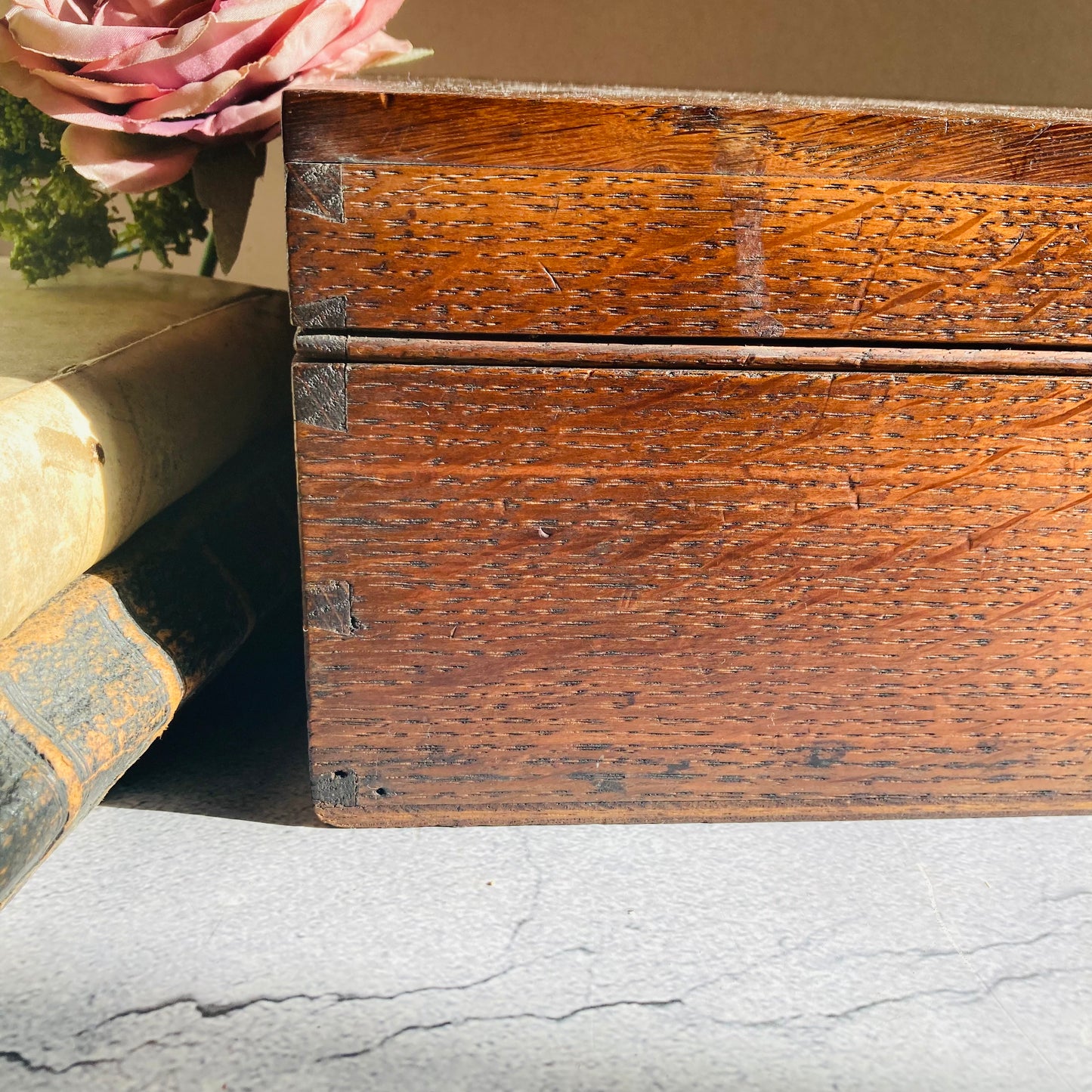 Antique Wooden Storage Box