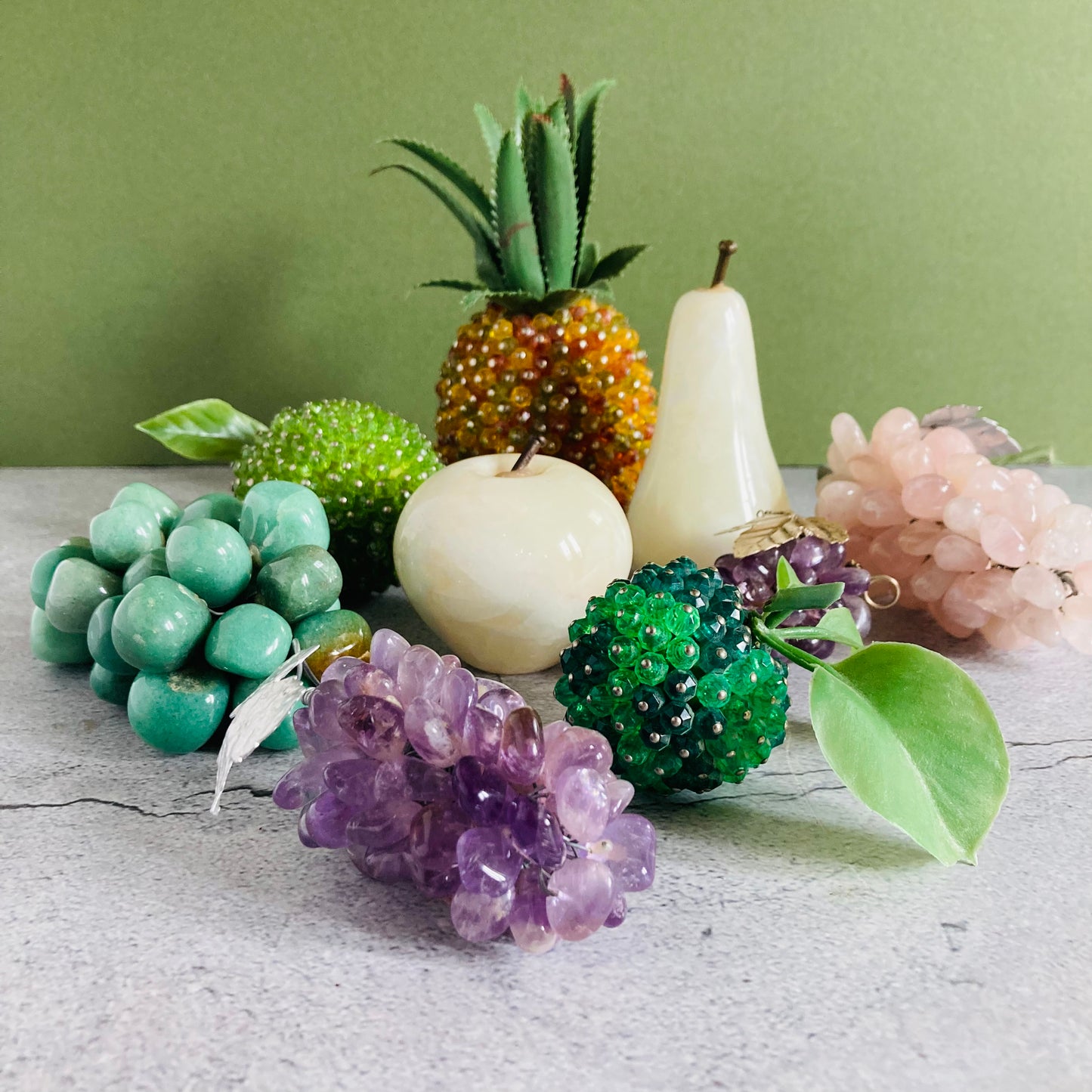 Vintage Beaded Decorative Fruit For Decor Styling
