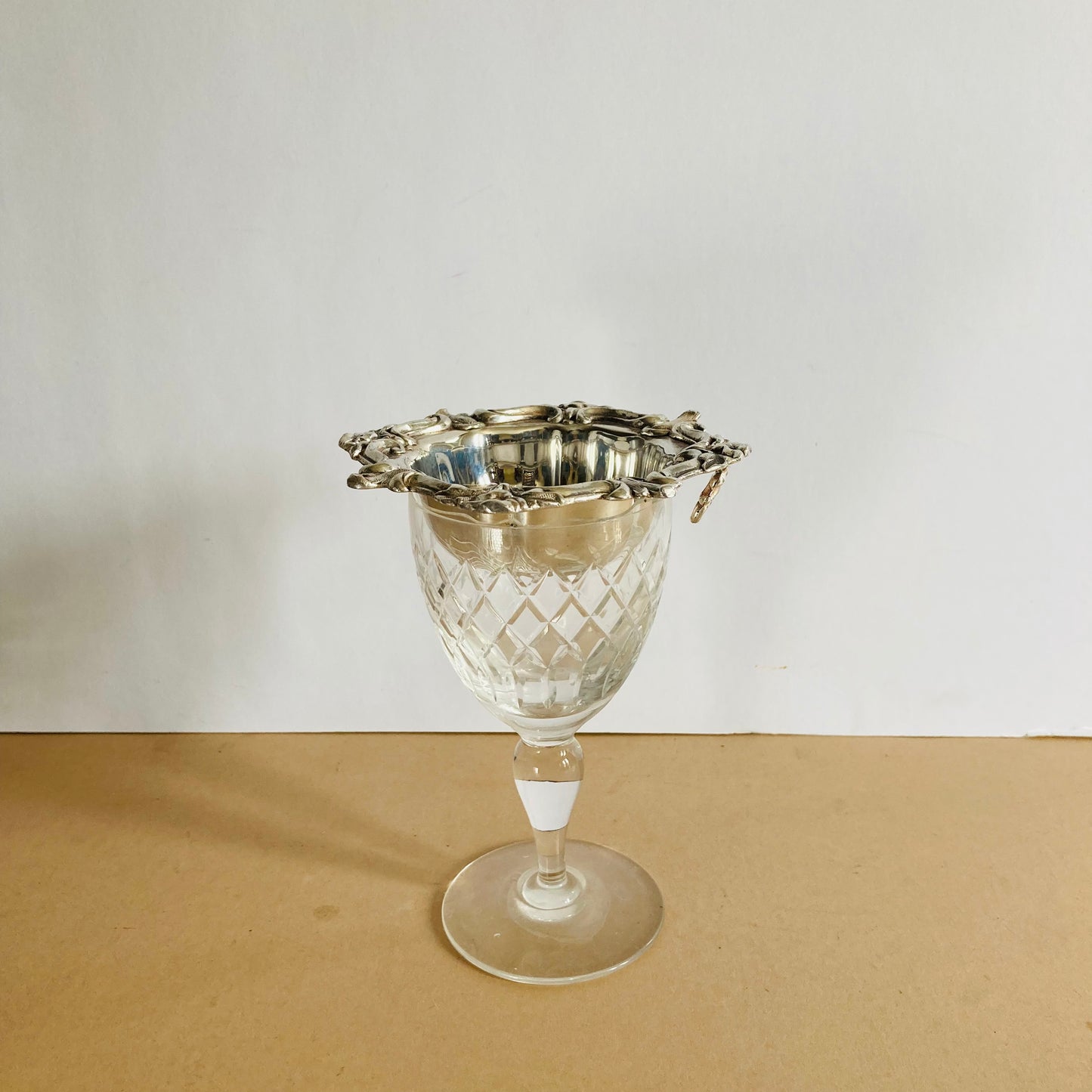 Rare Old Sheffield Plate Straight To Glass Wine Strainer | Unique Find