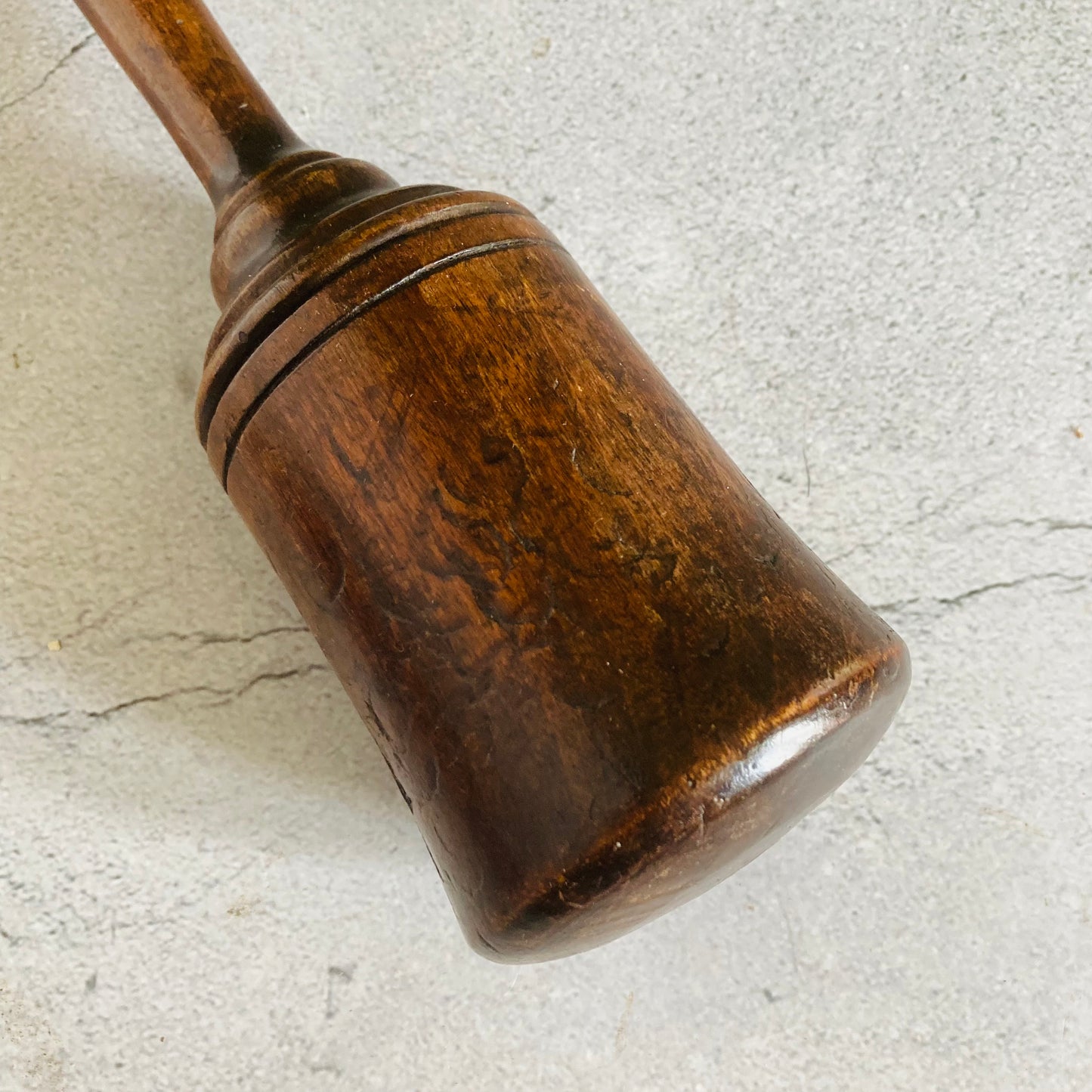 Georgian Treen Wooden Potato Masher | Country Farmhouse Kitchen Decor