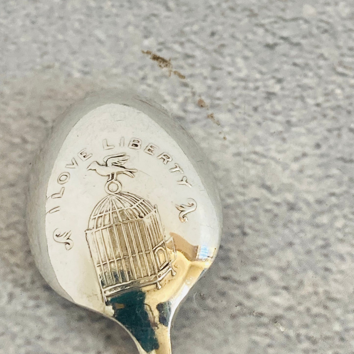 Vintage Sterling Silver I Love Liberty Spoons Sheffield 1965