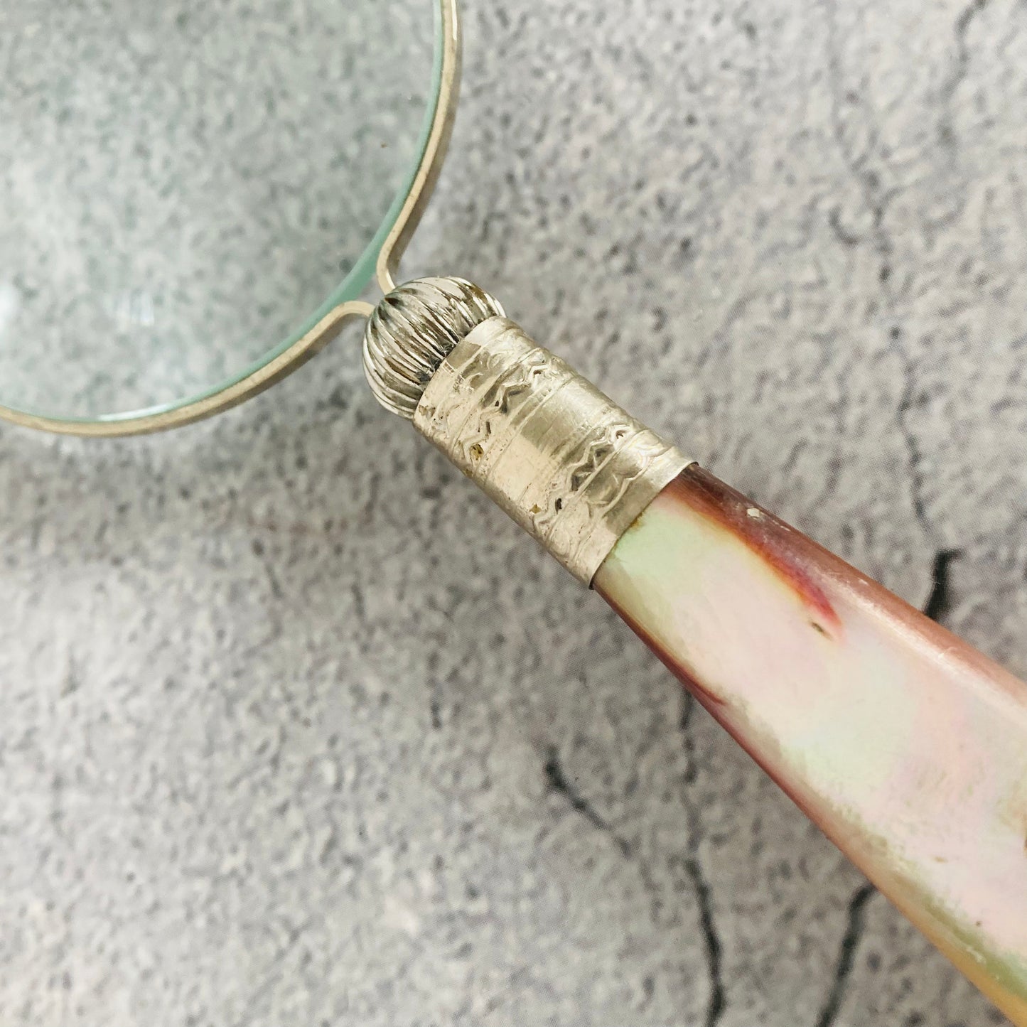 Magnifying Glass with Antique Cutlery Handles