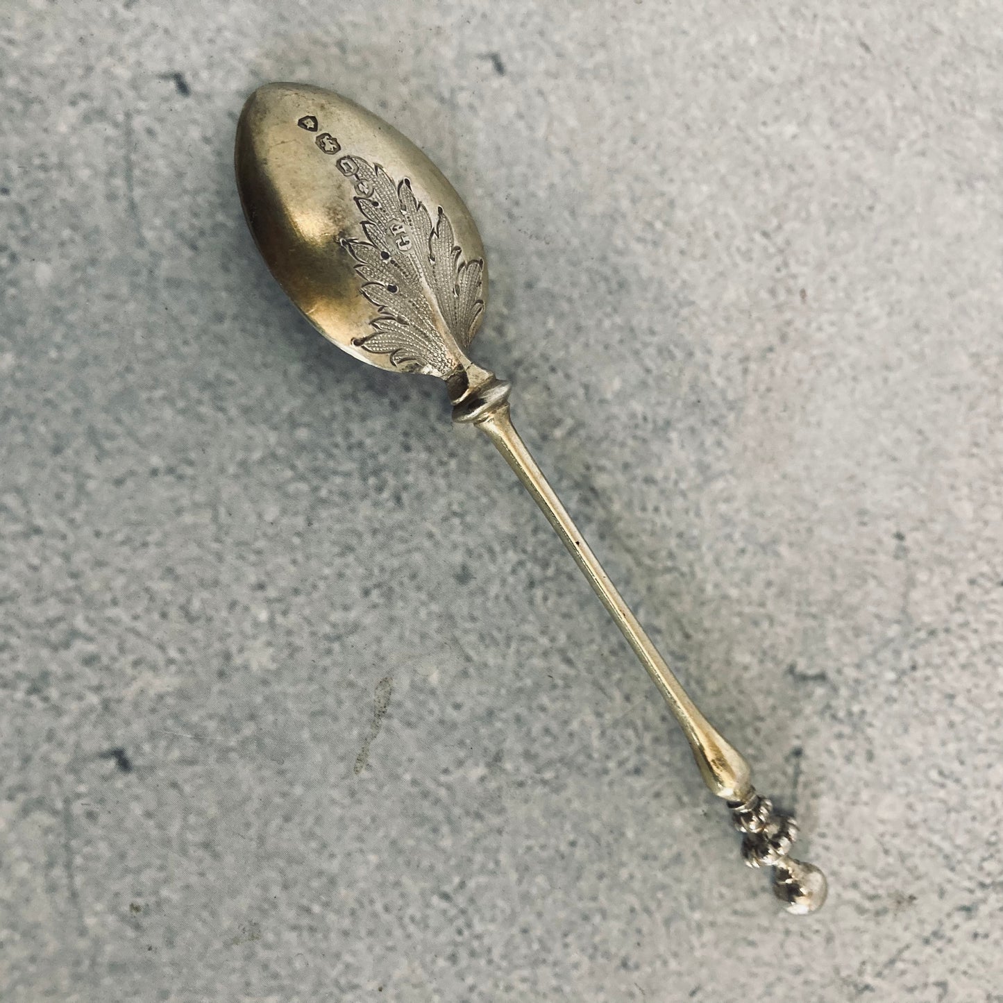 Antique Sterling Silver Coffee Spoons Silver Gilt | George Fox 1896
