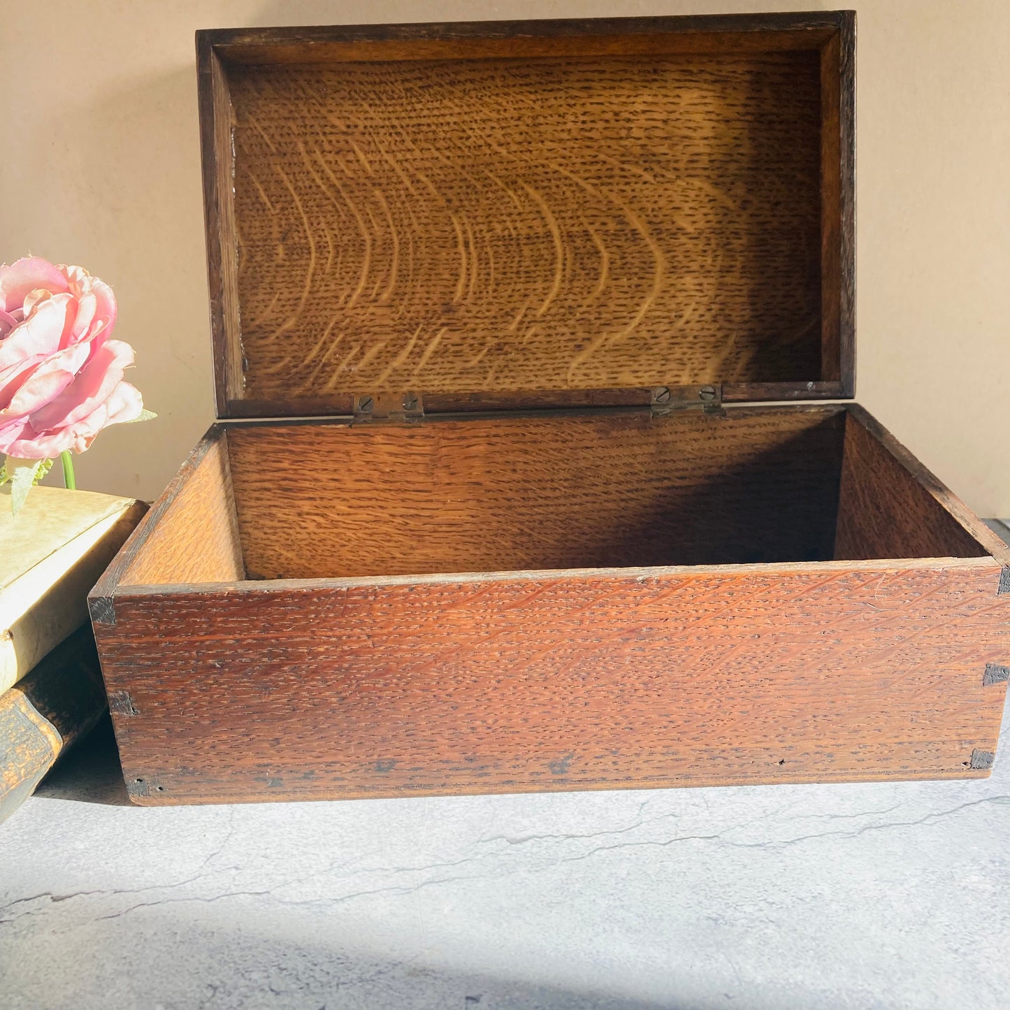 Antique Wooden Storage Box