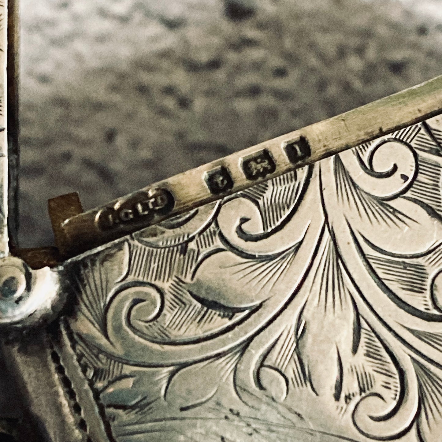 Antique Silver Vesta Case Birmingham 1908