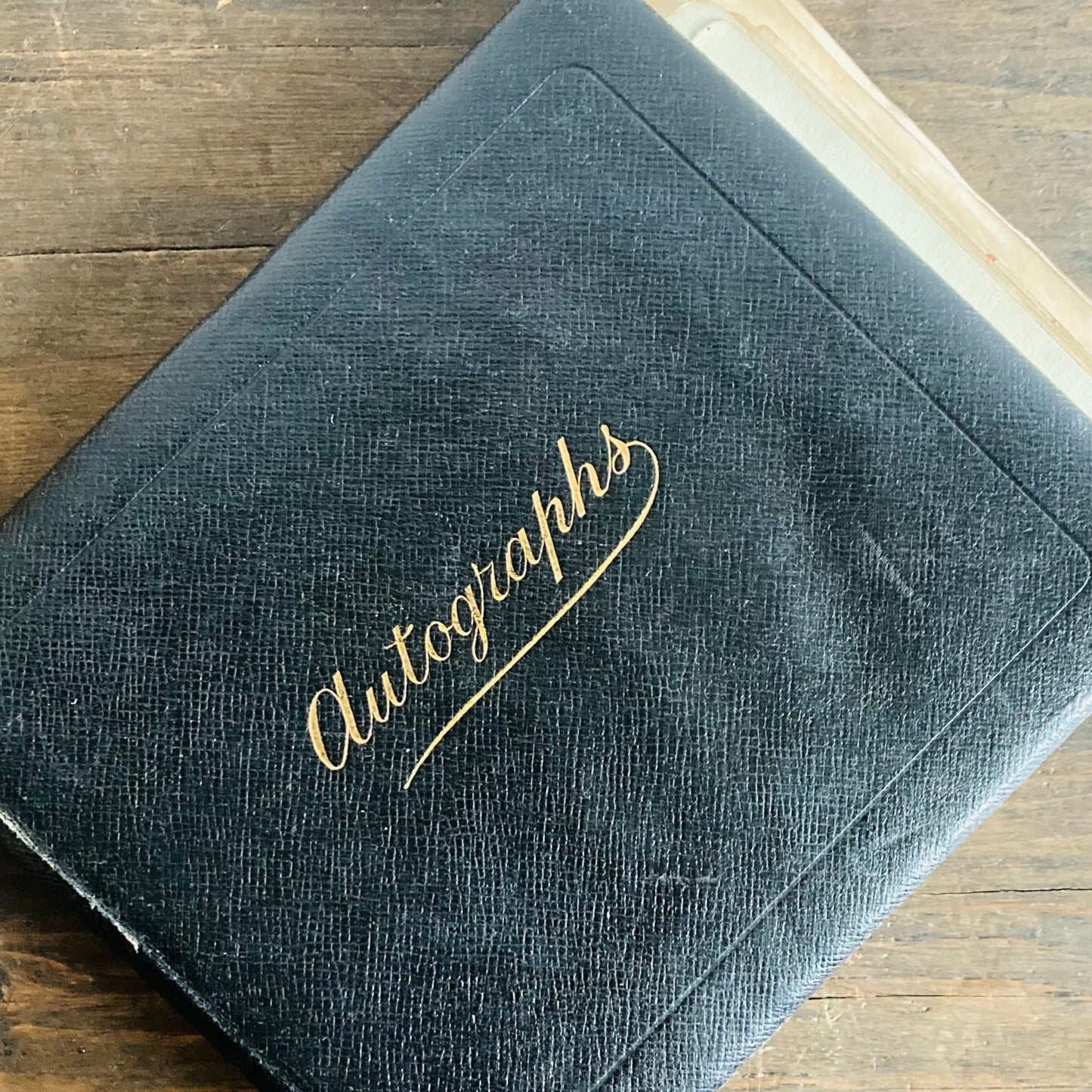 Edwardian Used Sketchbook Autographs Artwork Notebook Sheets