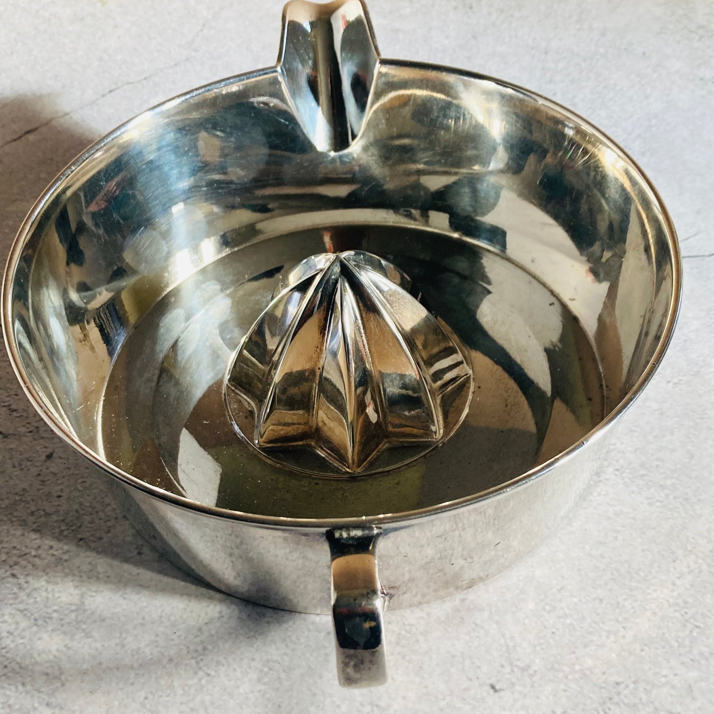 Rare Antique Silver Plate Extra Large Lemon Juicer Jug