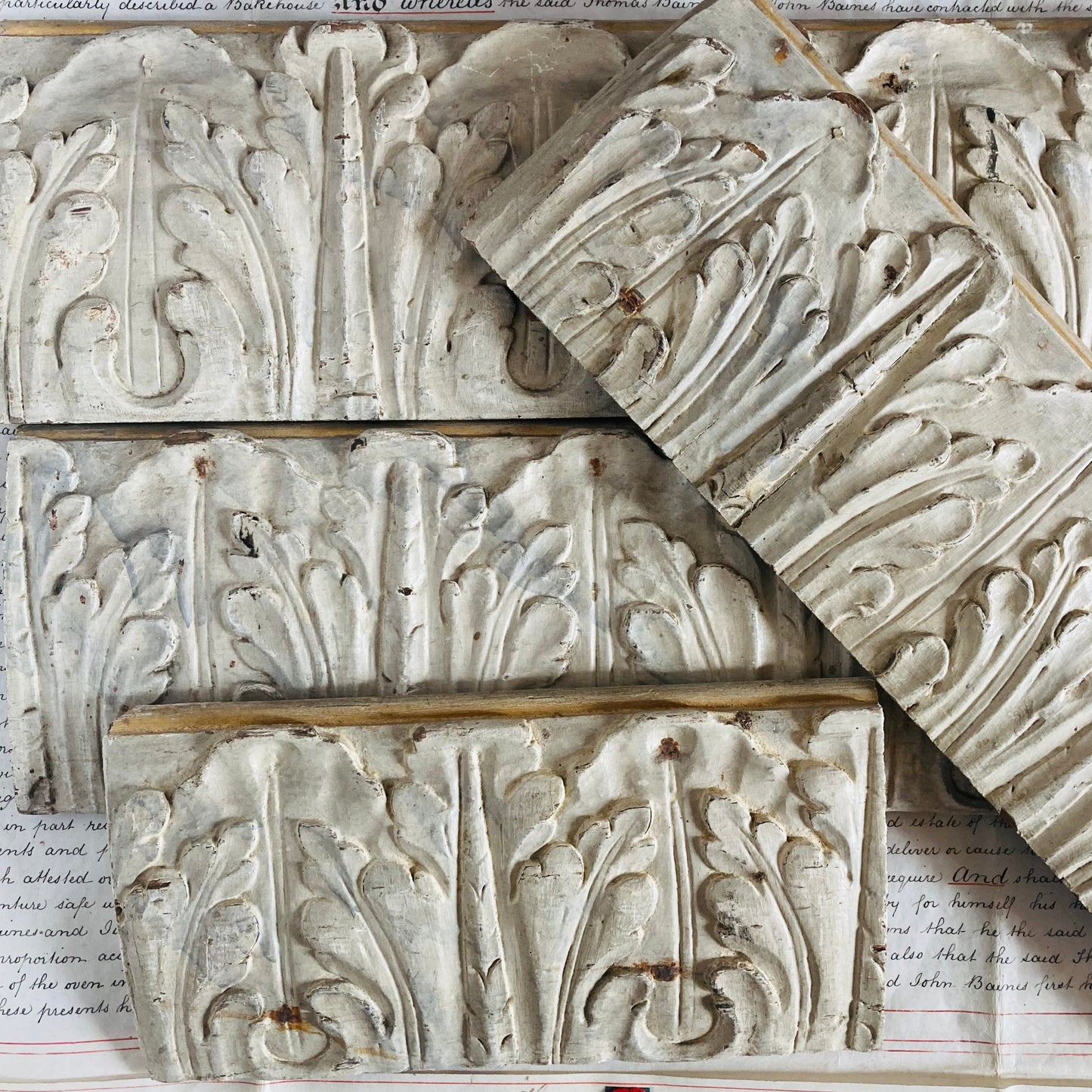 French Antique Wooden Panels For Decor Styling