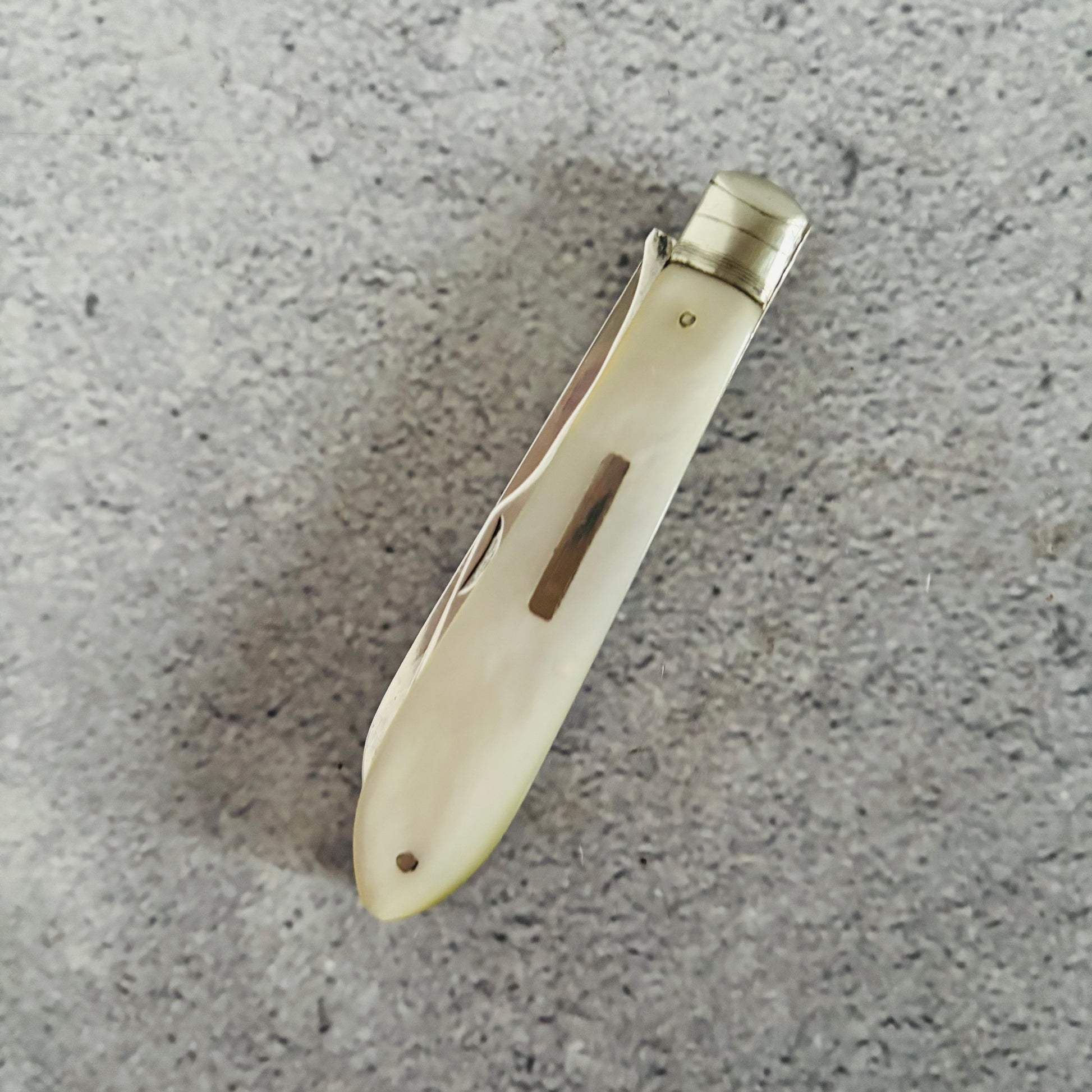 Unusual Antique Silver Folding Two Fruit Fork and Knife Combo| Travel Fork