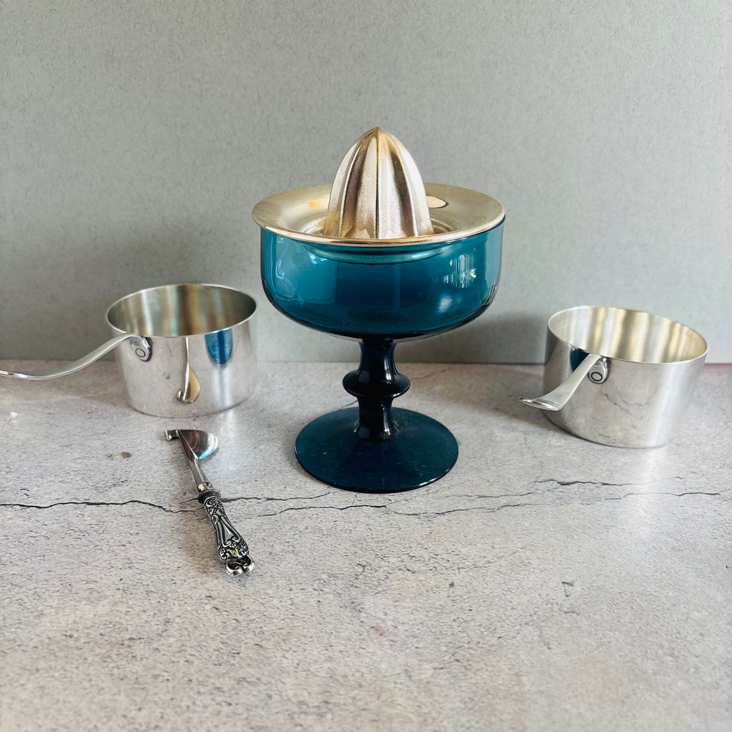 Antique Mappin & Webb Silver Warming Sauce Brandy Pan | Retro Barware