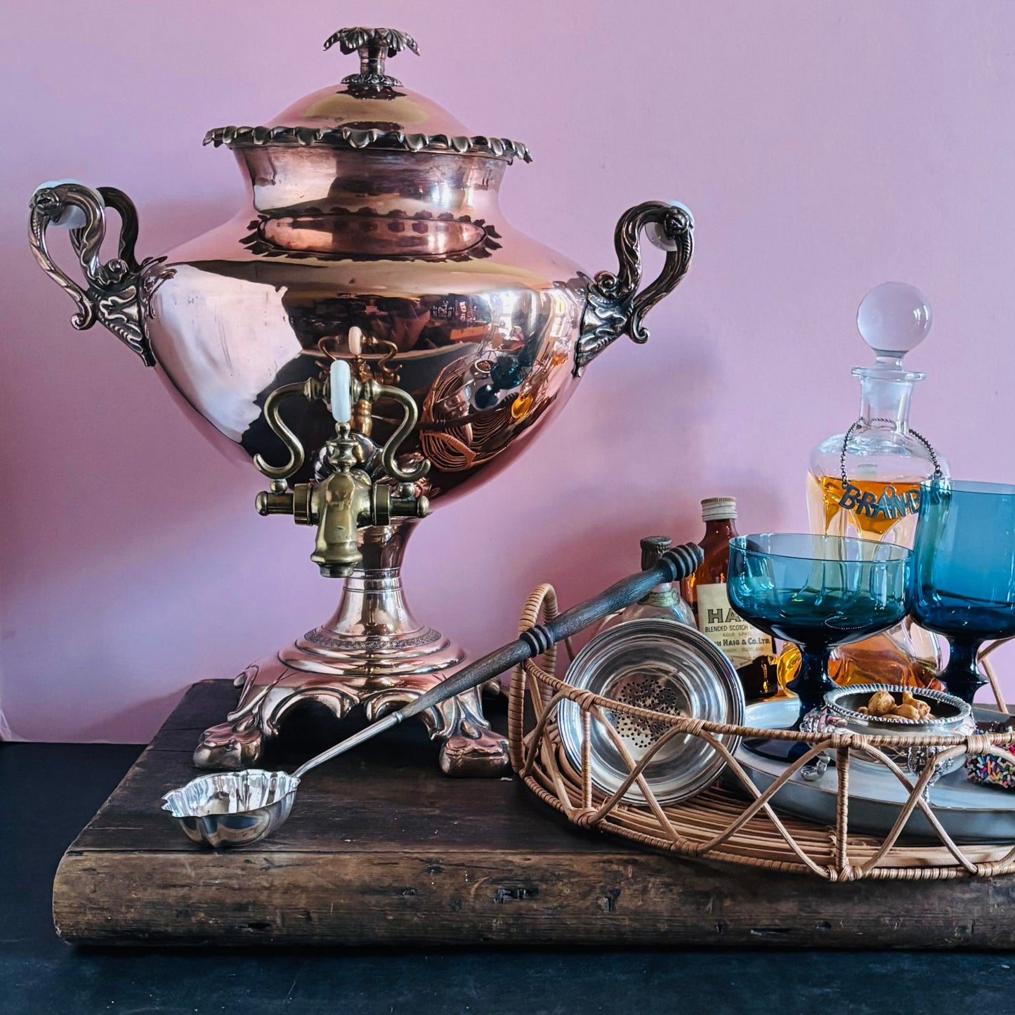 Antique Copper Samovar | Functional Hot Water Urn