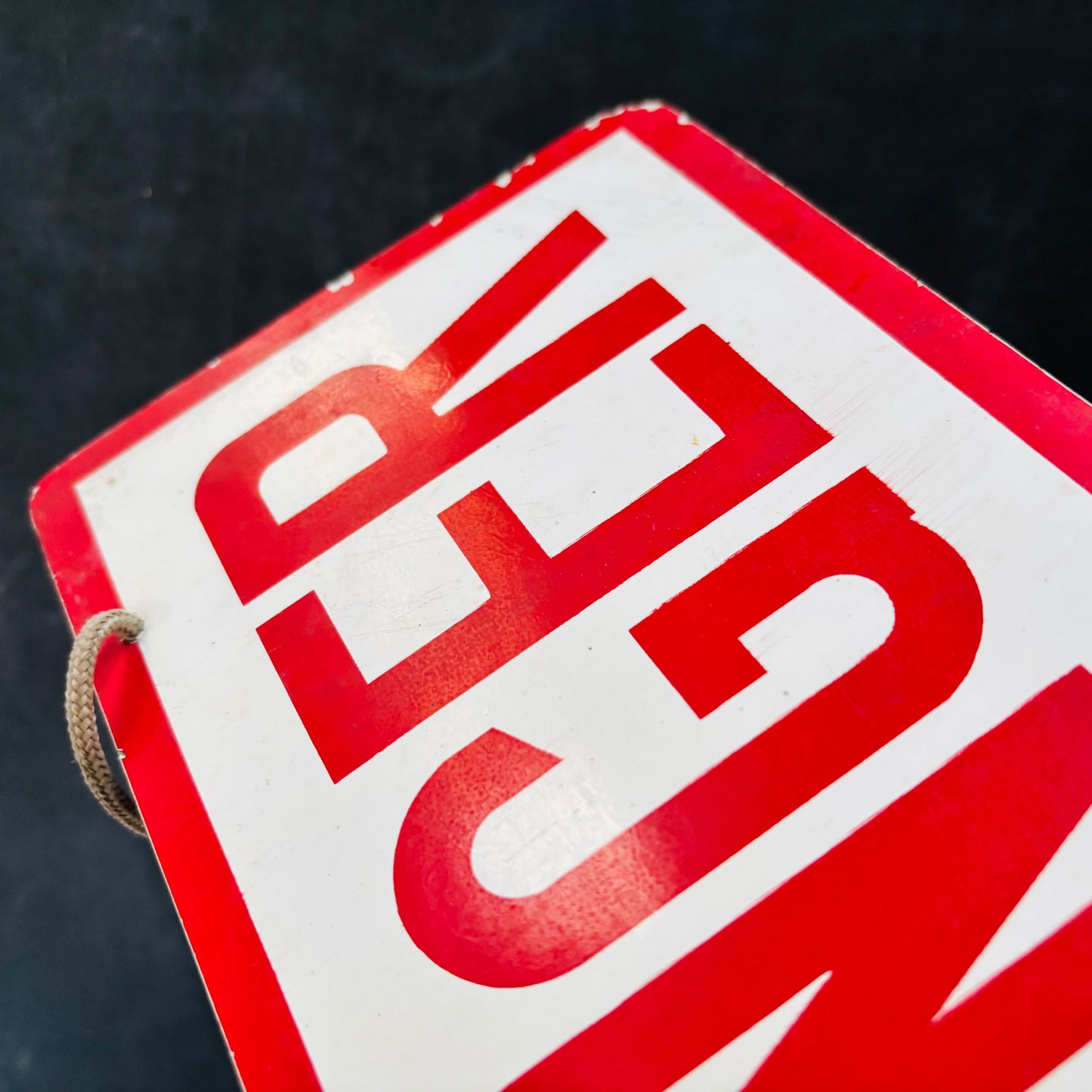 Vintage Danger Sign