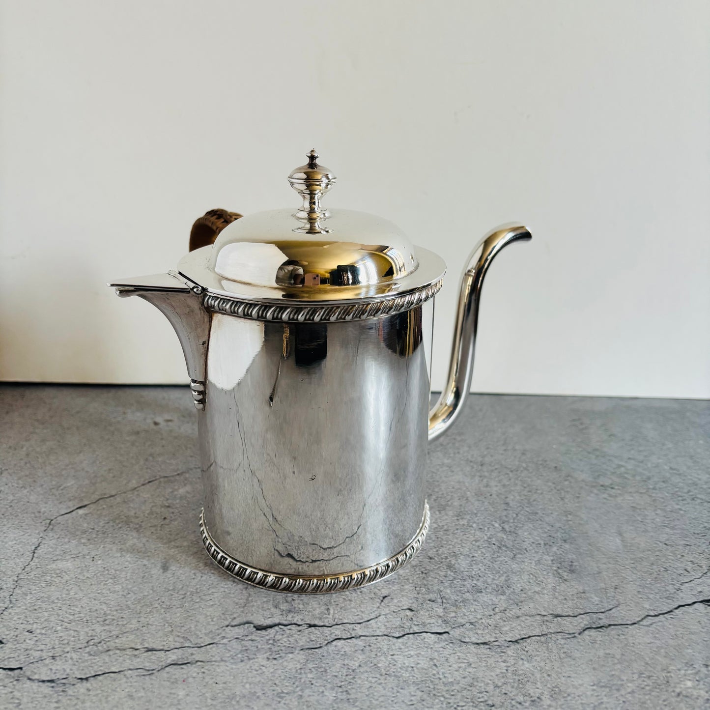 Antique Silver Plated Argyle Gravy Jug | Asprey London