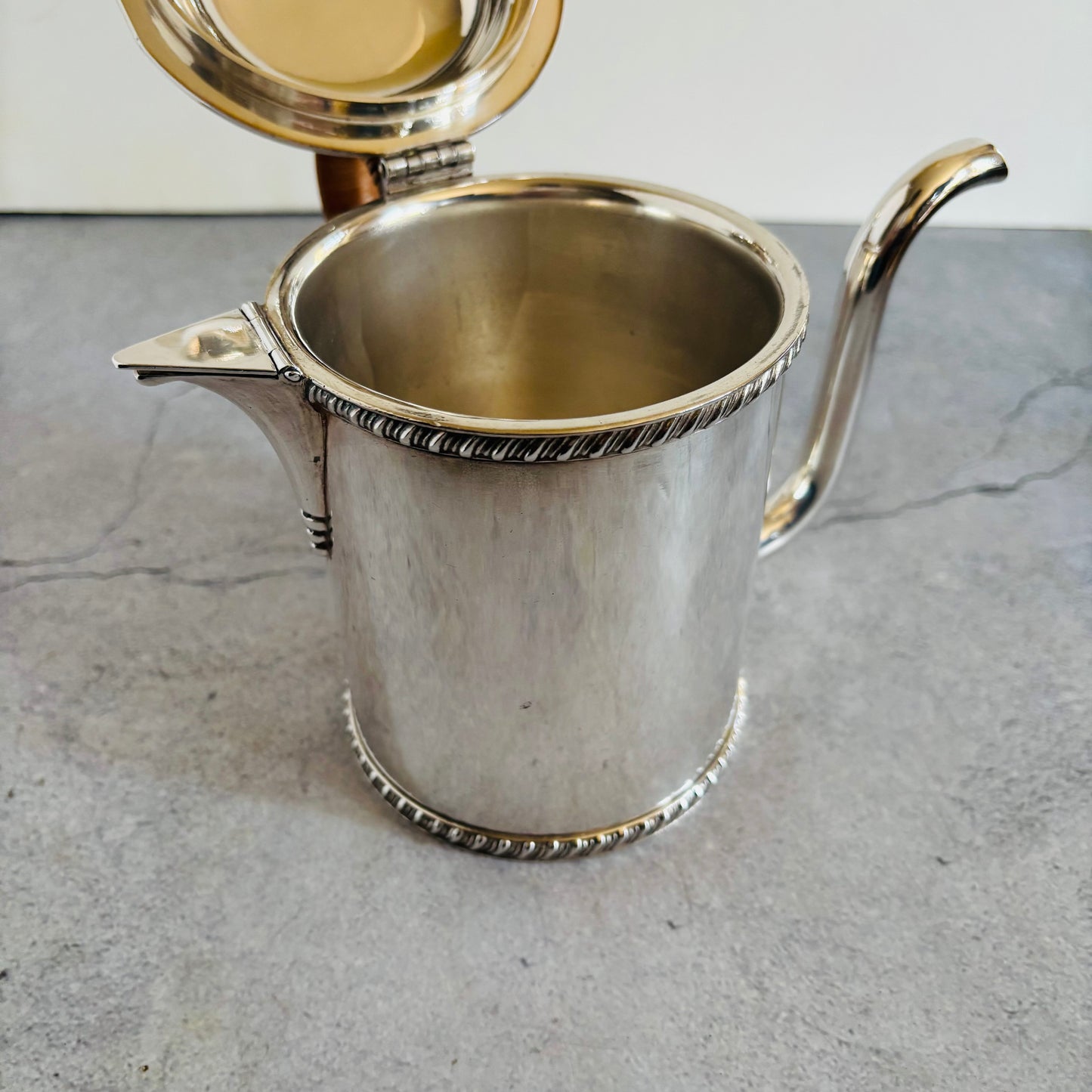 Antique Silver Plated Argyle Gravy Jug | Asprey London