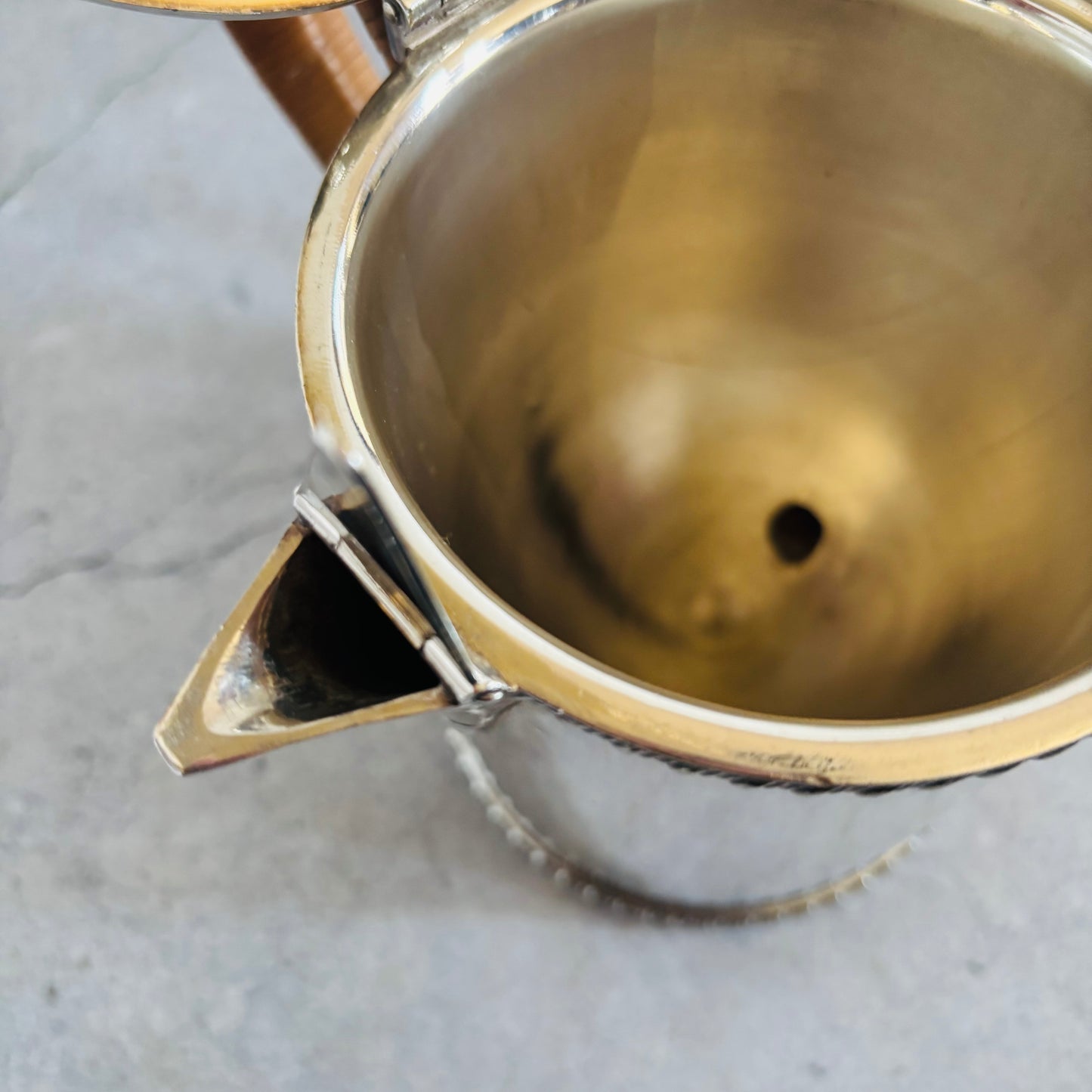 Antique Silver Plated Argyle Gravy Jug | Asprey London