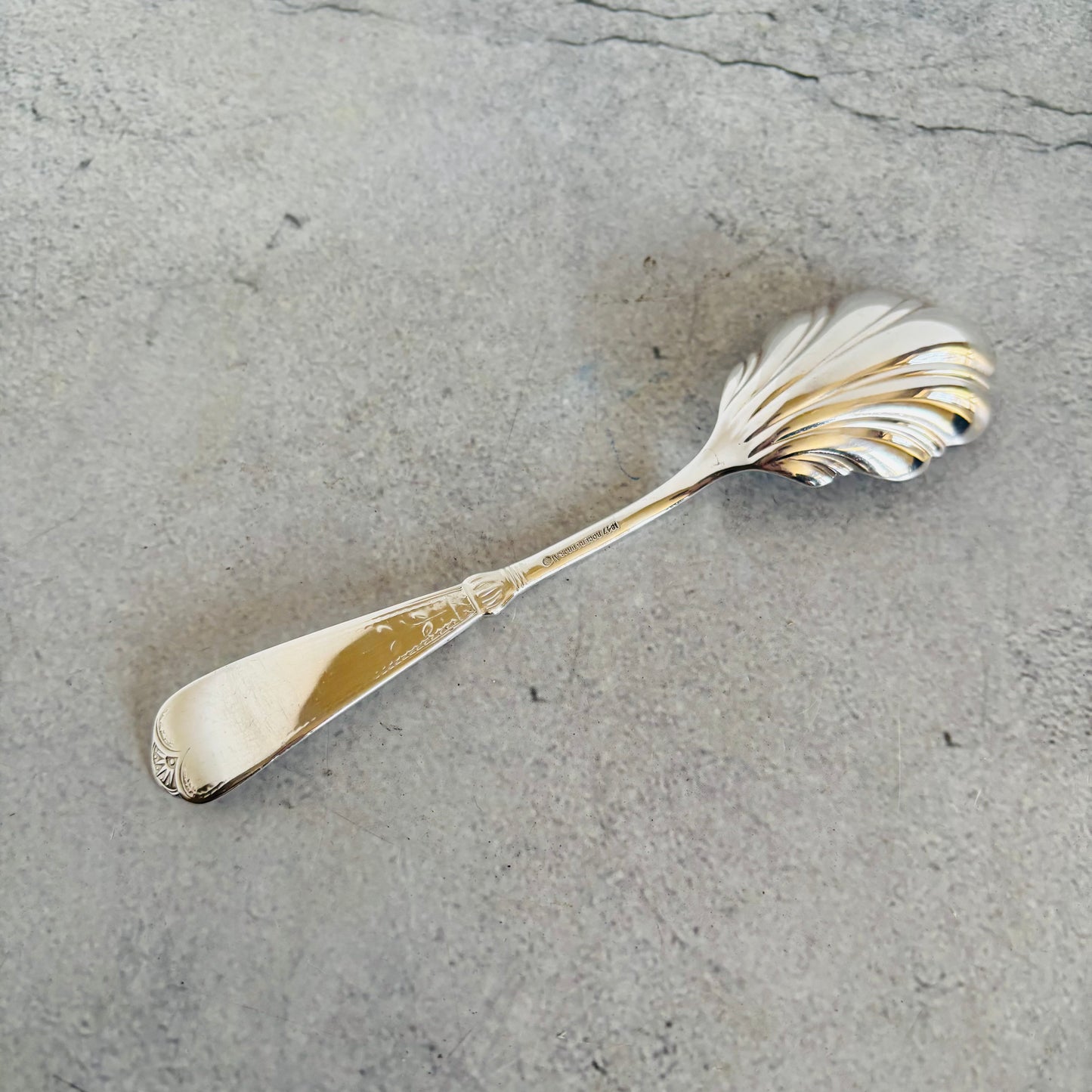 Antique Silver Plate Preserves Spoon | The Urban Vintage Affair