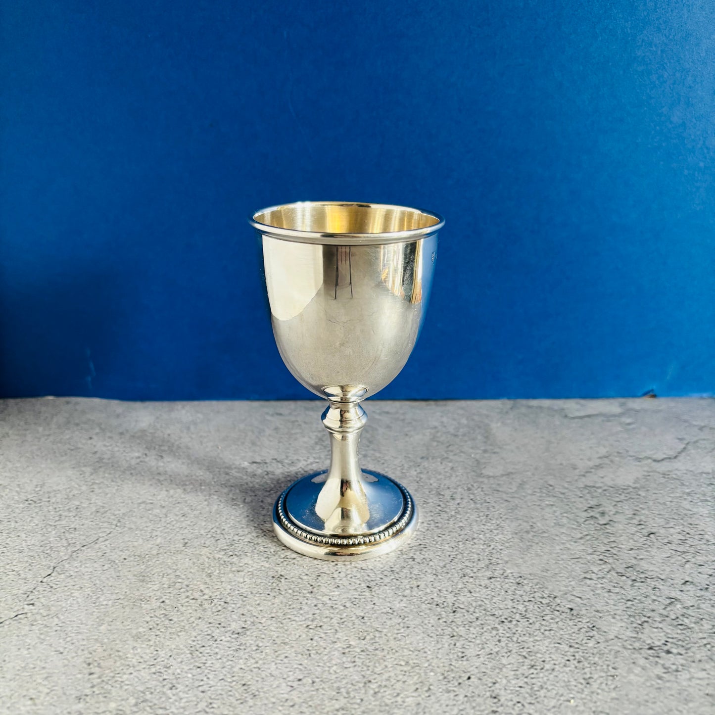 Hallmarked Vintage Silver Wine Goblet