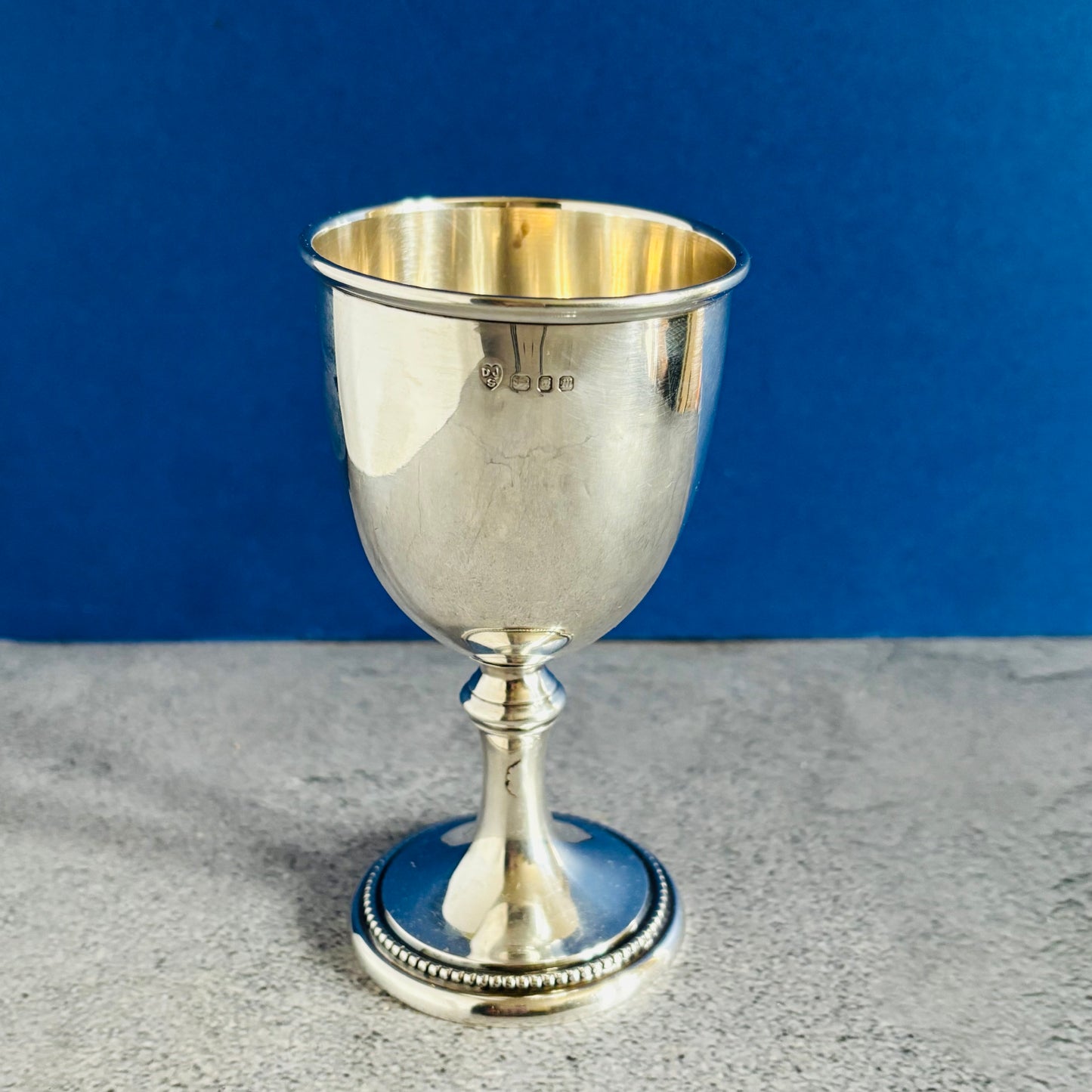 Hallmarked Vintage Silver Wine Goblet