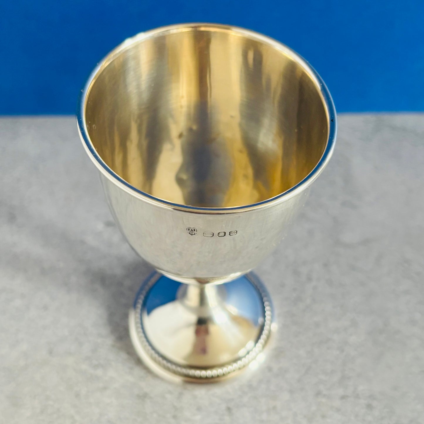 Hallmarked Vintage Silver Wine Goblet