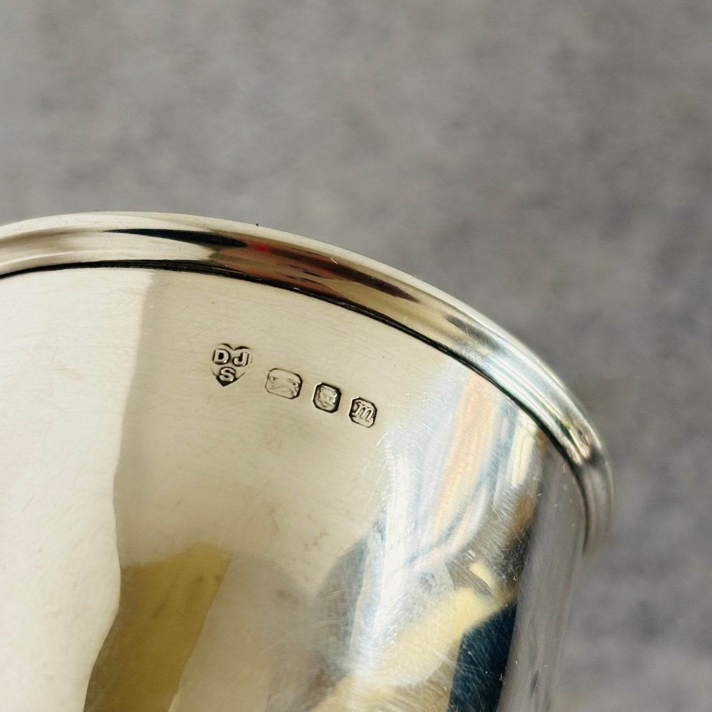 Hallmarked Vintage Silver Wine Goblet