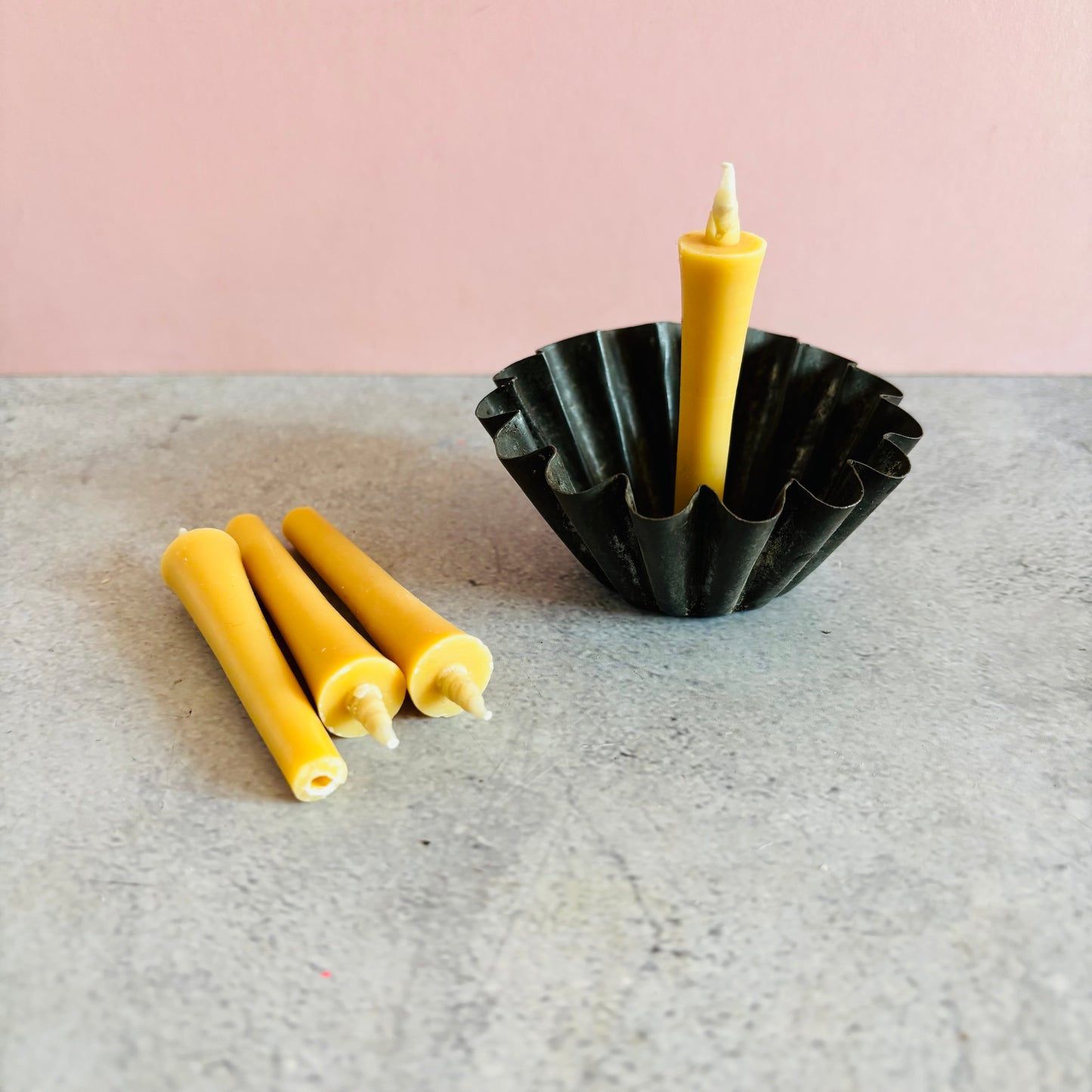 Miniature Hand Dipped Japanese Rice Wax Candles | The Urban Vintage Affair