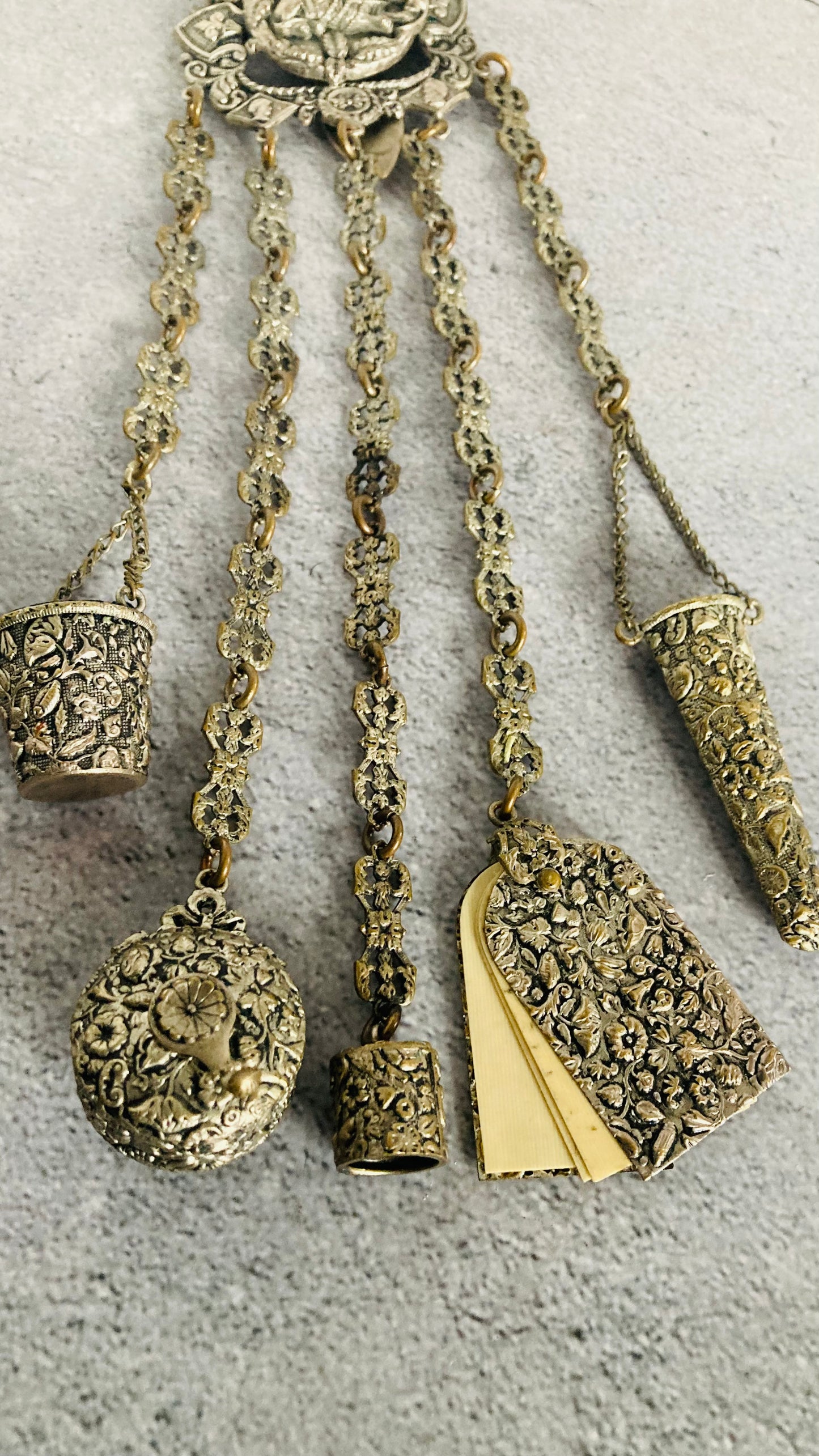 Victorian Sewing Art Nouveau Chatelaine | The Urban Vintage Affair