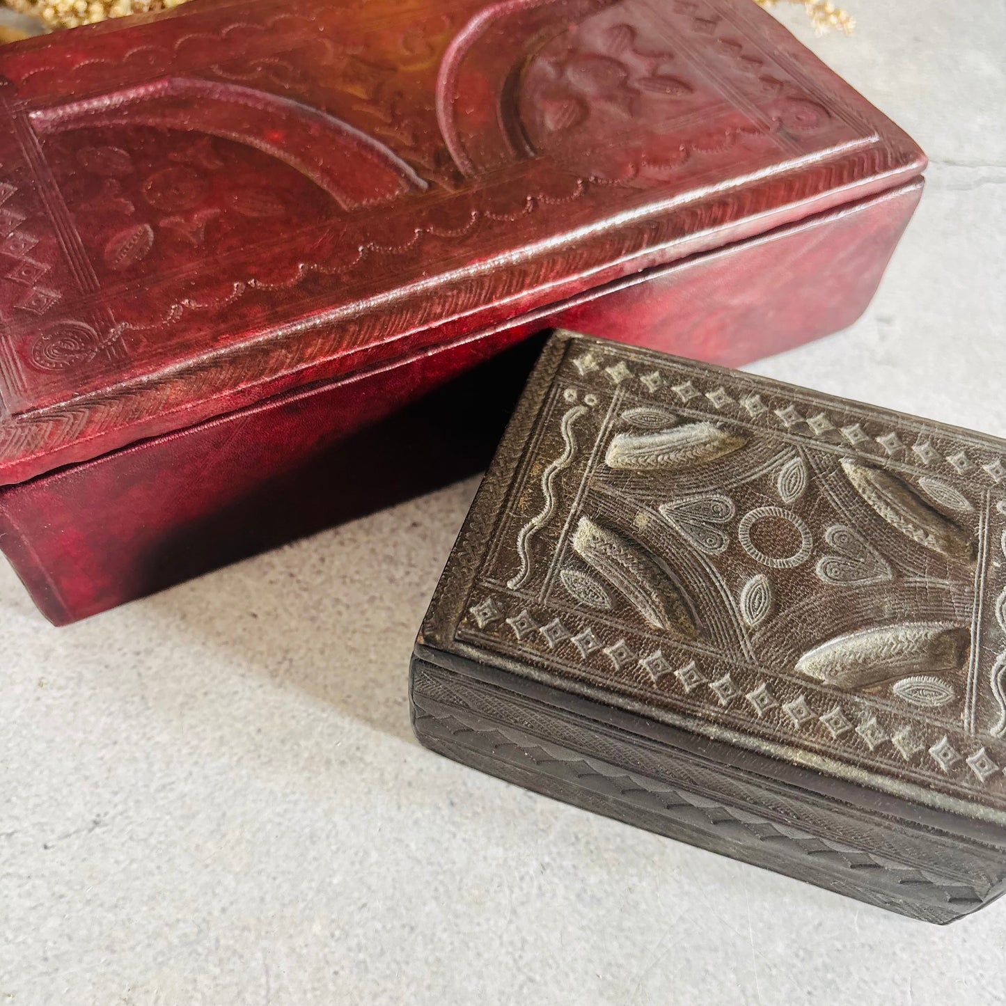 The Mixologist Mo - Vintage North African Tooled Leather Box