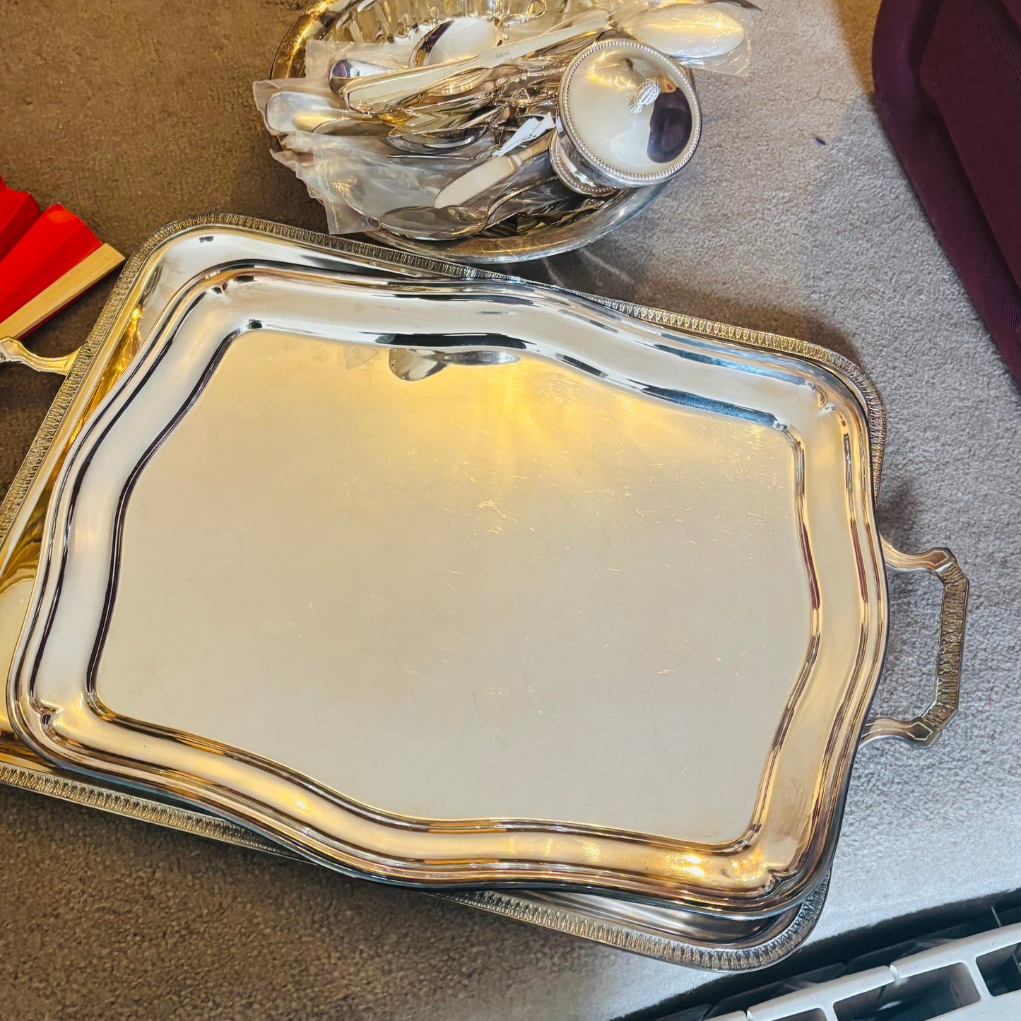 The Director Mickey - Art Deco Silver Plate Tray