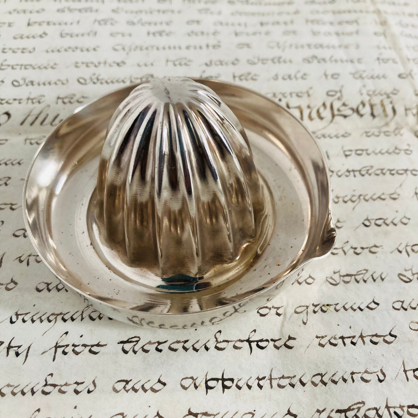 Vintage Silver Lemon Squeezer | Citrus Juicer