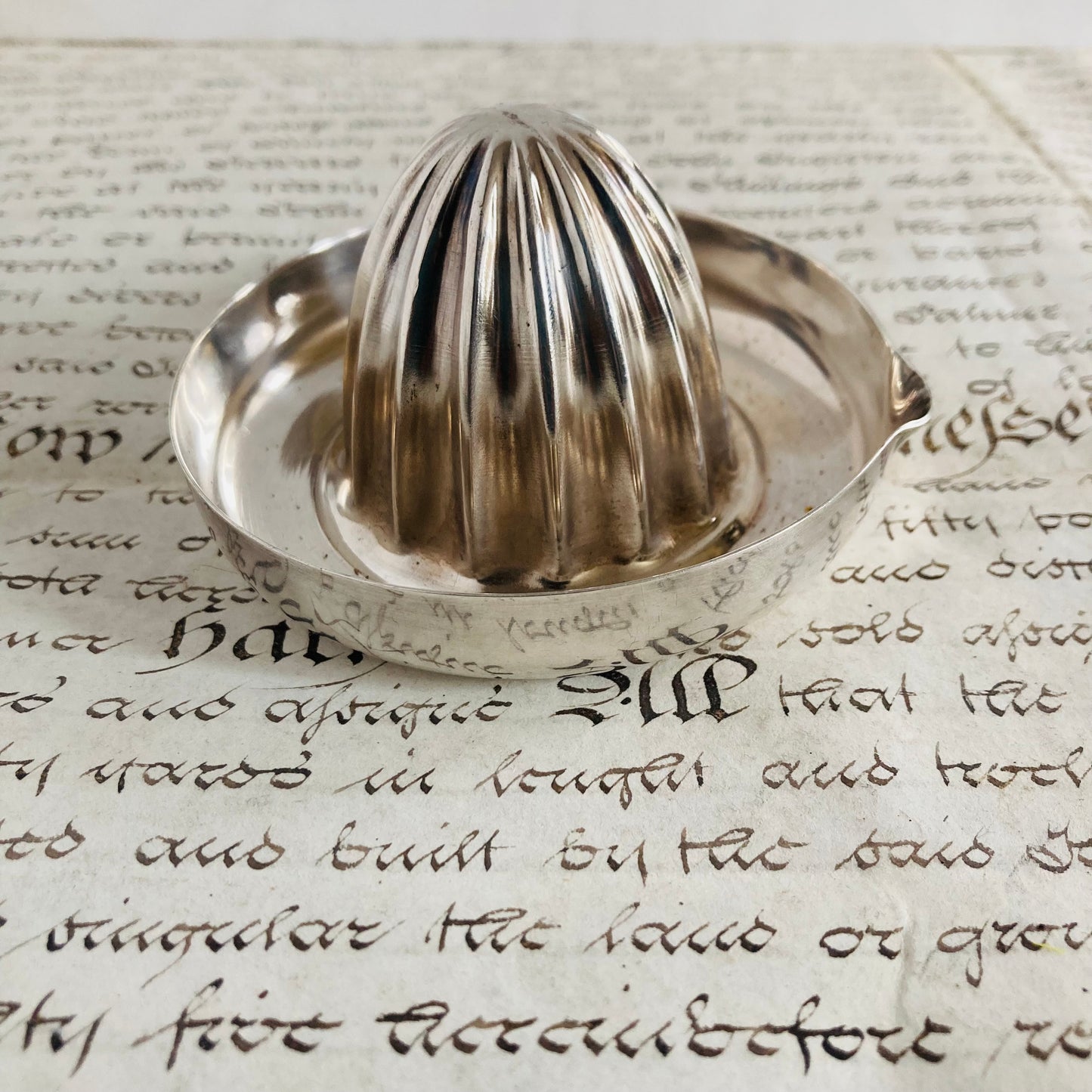 Vintage Silver Lemon Squeezer | Citrus Juicer