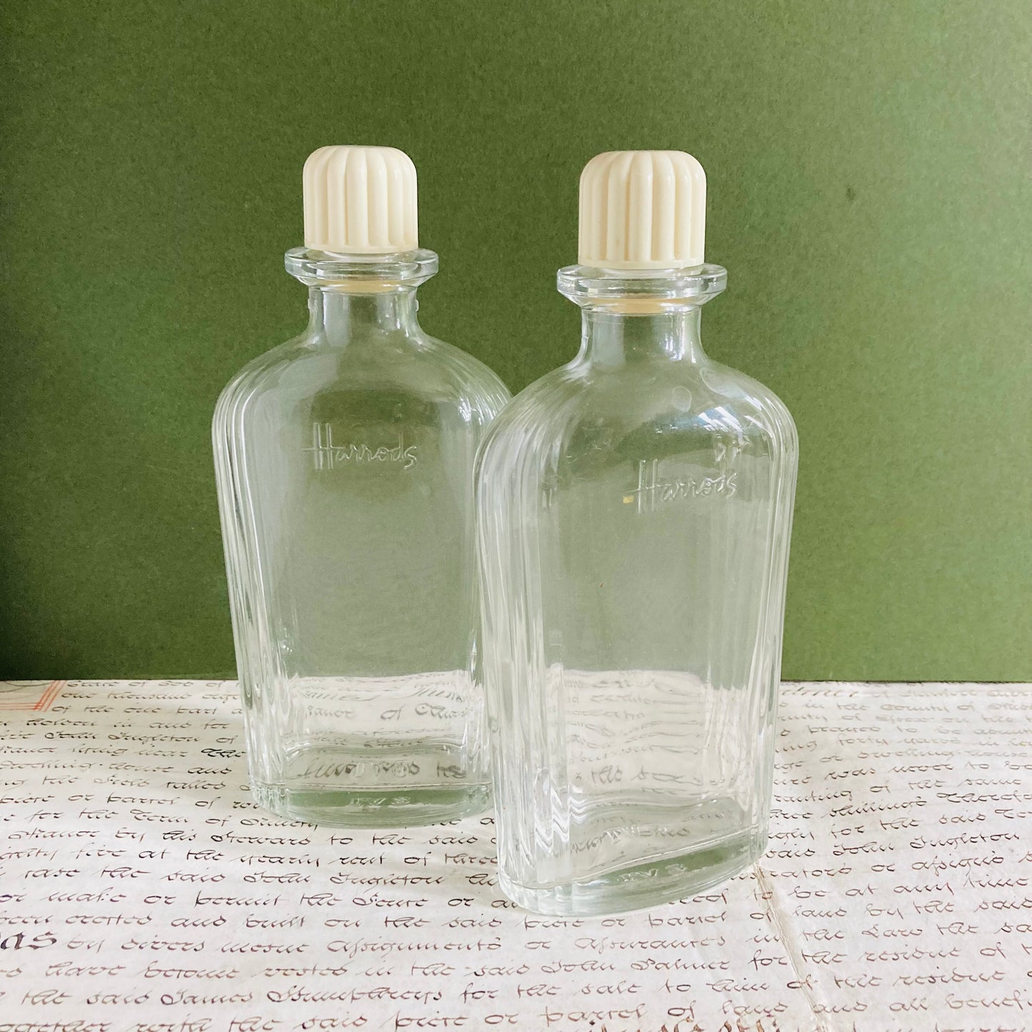 The Artist Sasha - Harrods Vintage Ribbed Glass Bottle