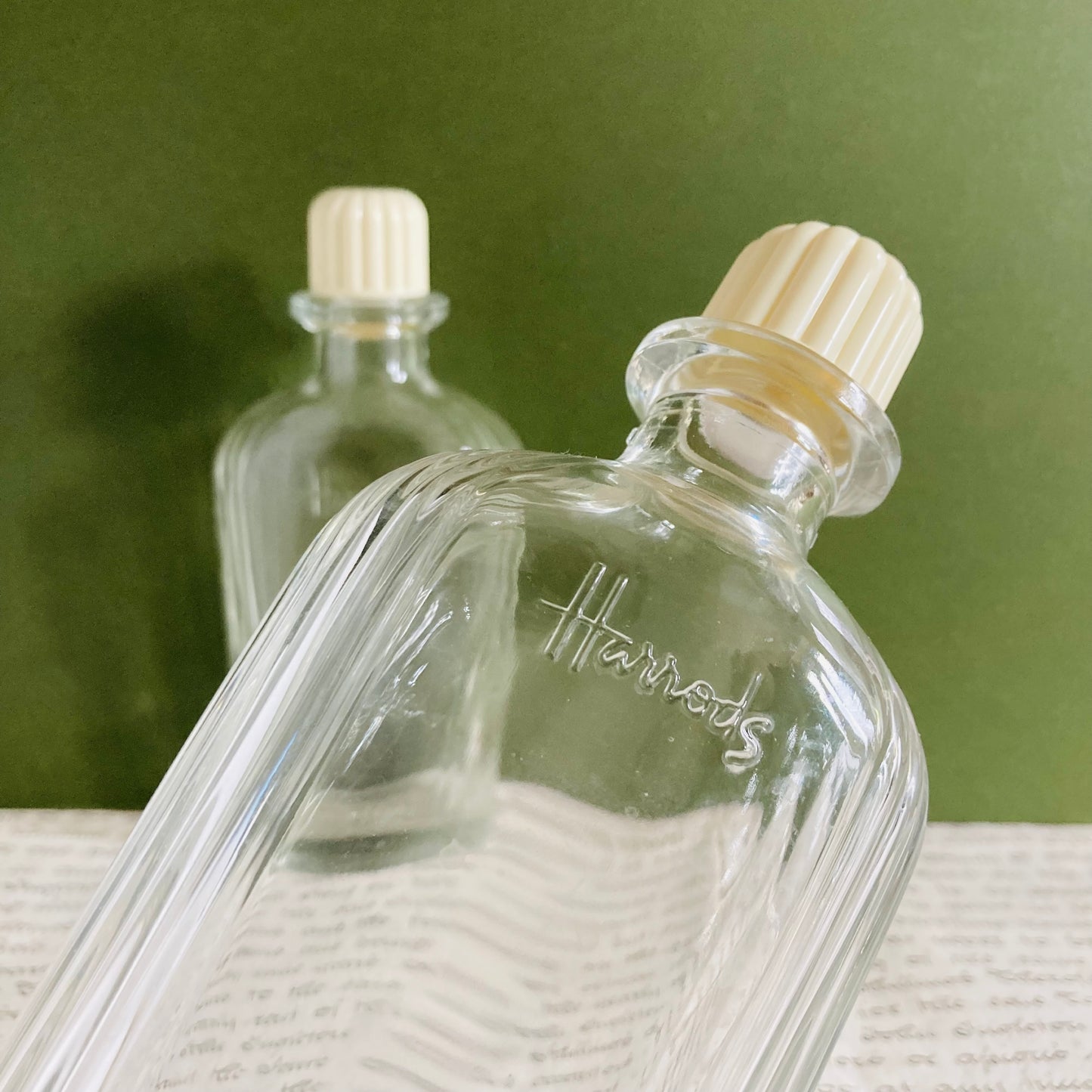 The Artist Sasha - Harrods Vintage Ribbed Glass Bottle