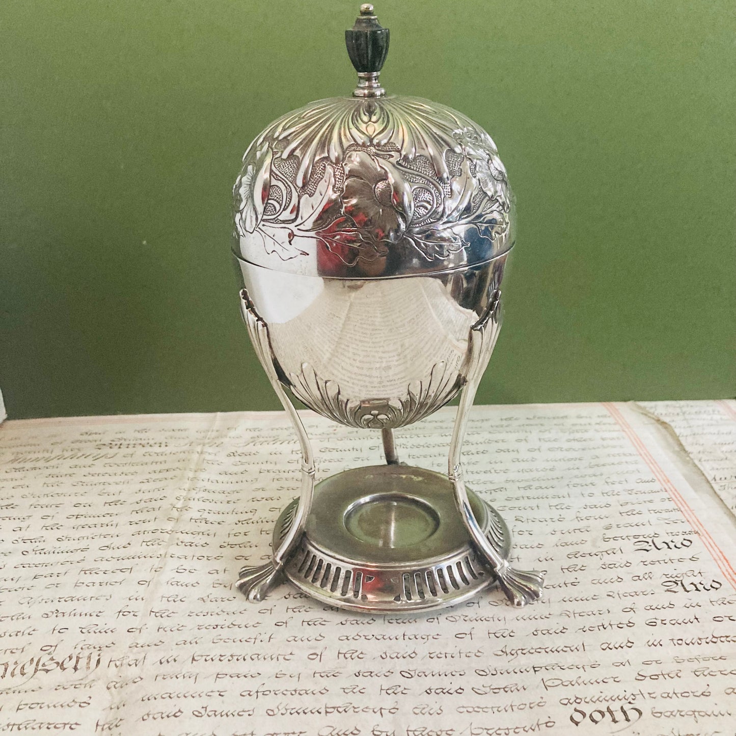 Edwardian Silver Egg Coddler William Hutton & Son