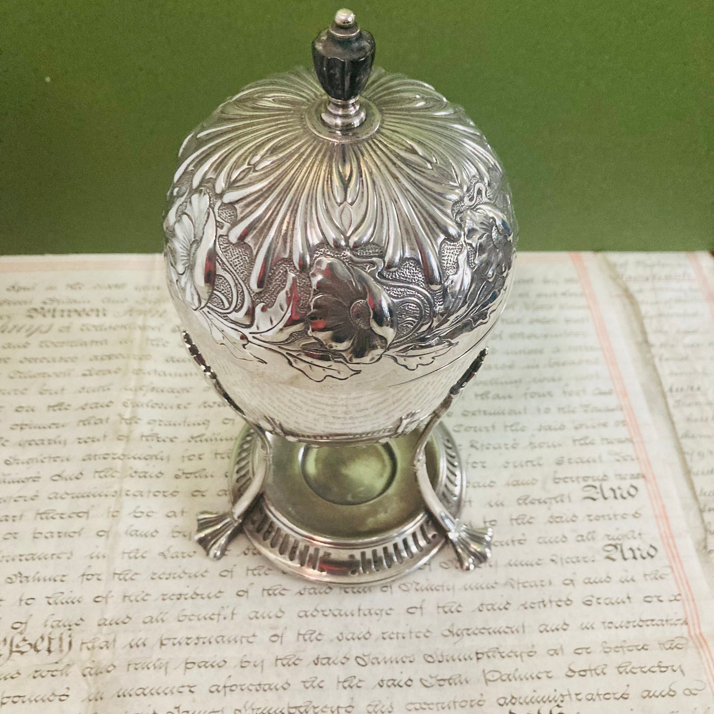 Edwardian Silver Egg Coddler William Hutton & Son