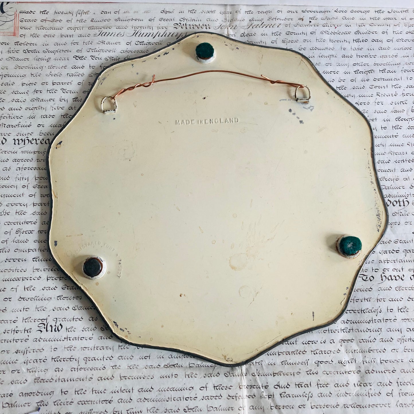 Antique Rare Scalloped Mirror 19th Century | The Urban Vintage Affair